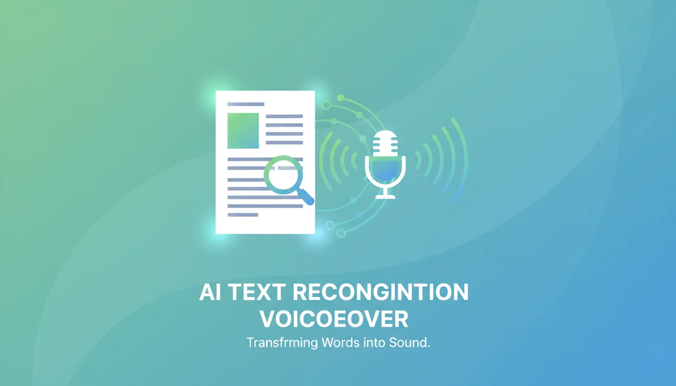 AI识别文字配音怎么做？OCR+TTS一键生成配音方案