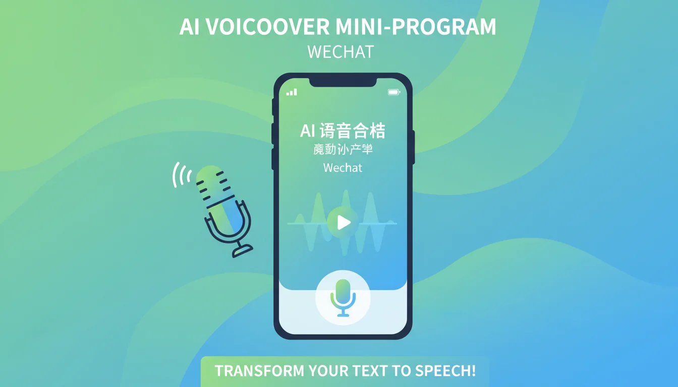 AI配音小程序推荐：微信里就能用的配音工具