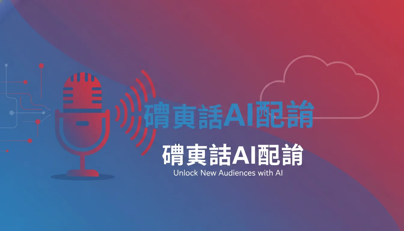 AI配音广东话怎么做？粤语/广府话配音工具实测