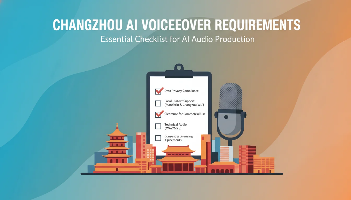 常州AI配音要求有哪些？本地商业配音标准参考