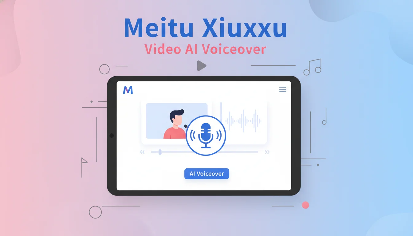 美图秀秀视频AI配音怎么做？美颜视频配音完整教程