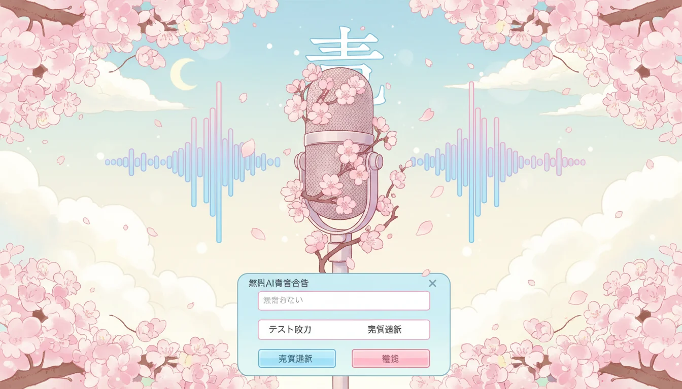 免费日语AI配音软件哪个好？3款工具实测不用花一分钱