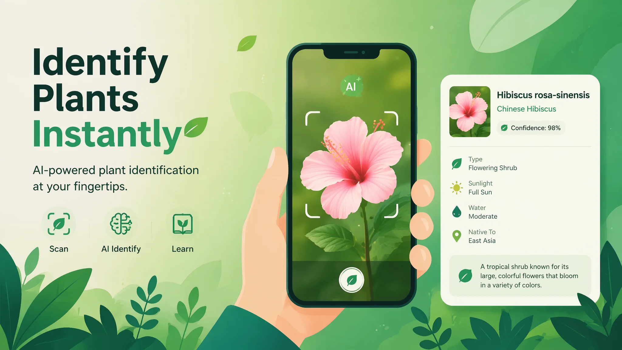 AI植物识别教程：拍照识花认植物的5款App