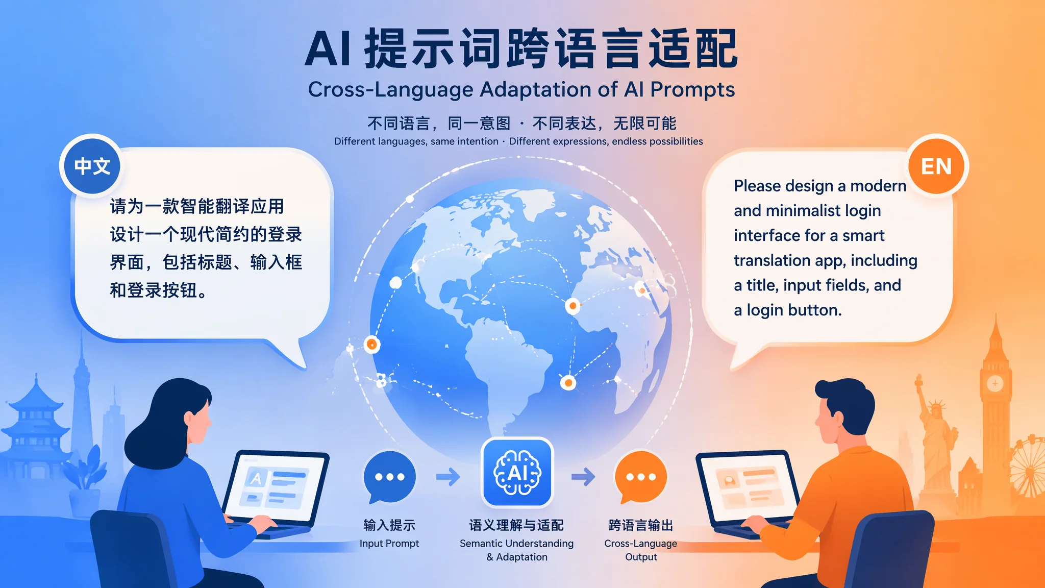 AI提示词跨语言适配：中英文Prompt为什么效果差那么多？实测对比+解决方案
