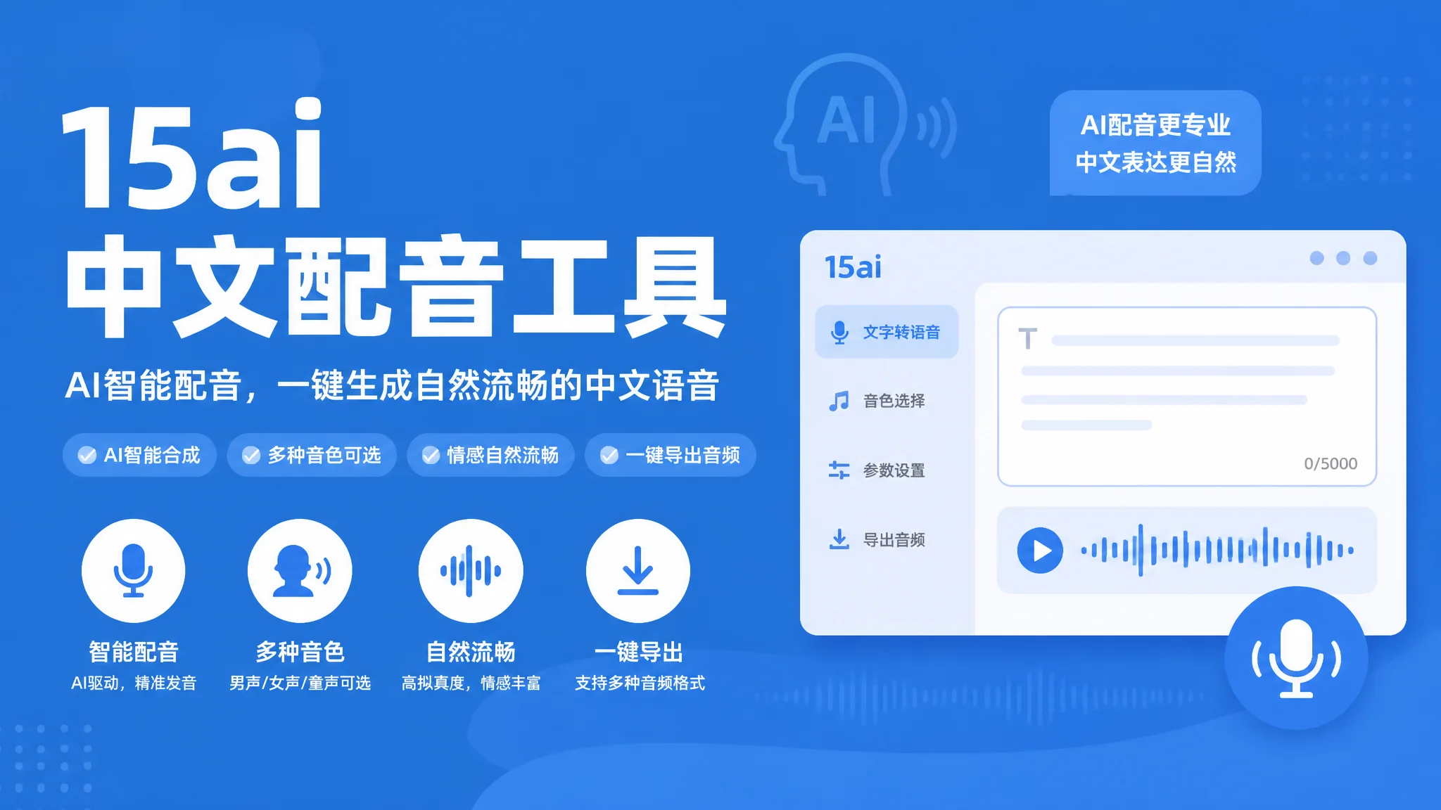 15.ai配音中文能用吗？实测效果和替代方案