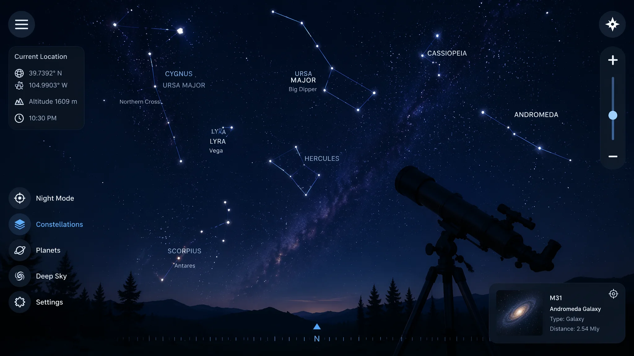 AI观星天文工具实测2026：用手机拍星星AI识别星座深空天体