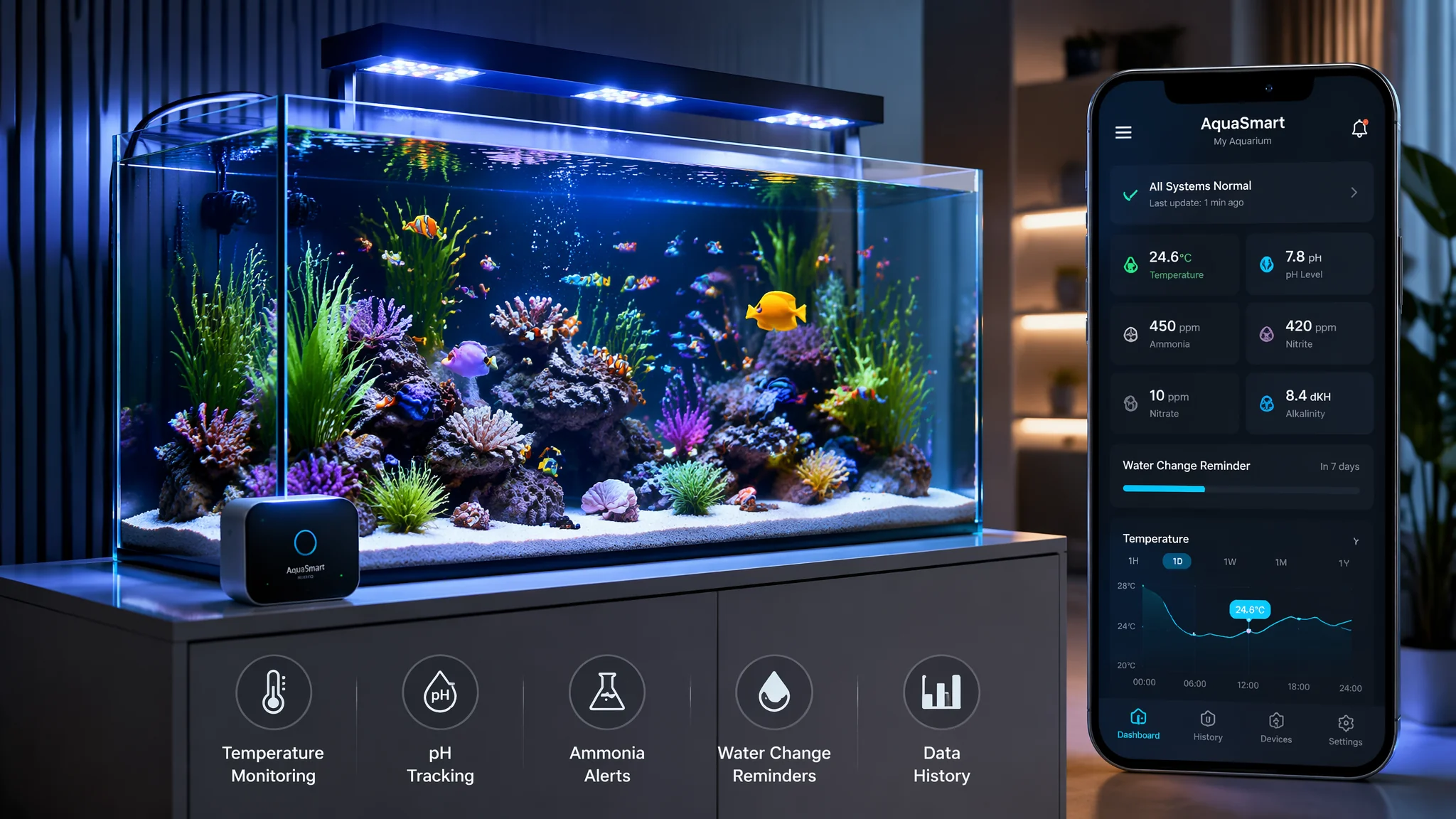 AI养鱼水族教程2026：用AI监测水质和自动喂养养好一缸鱼的完整方案