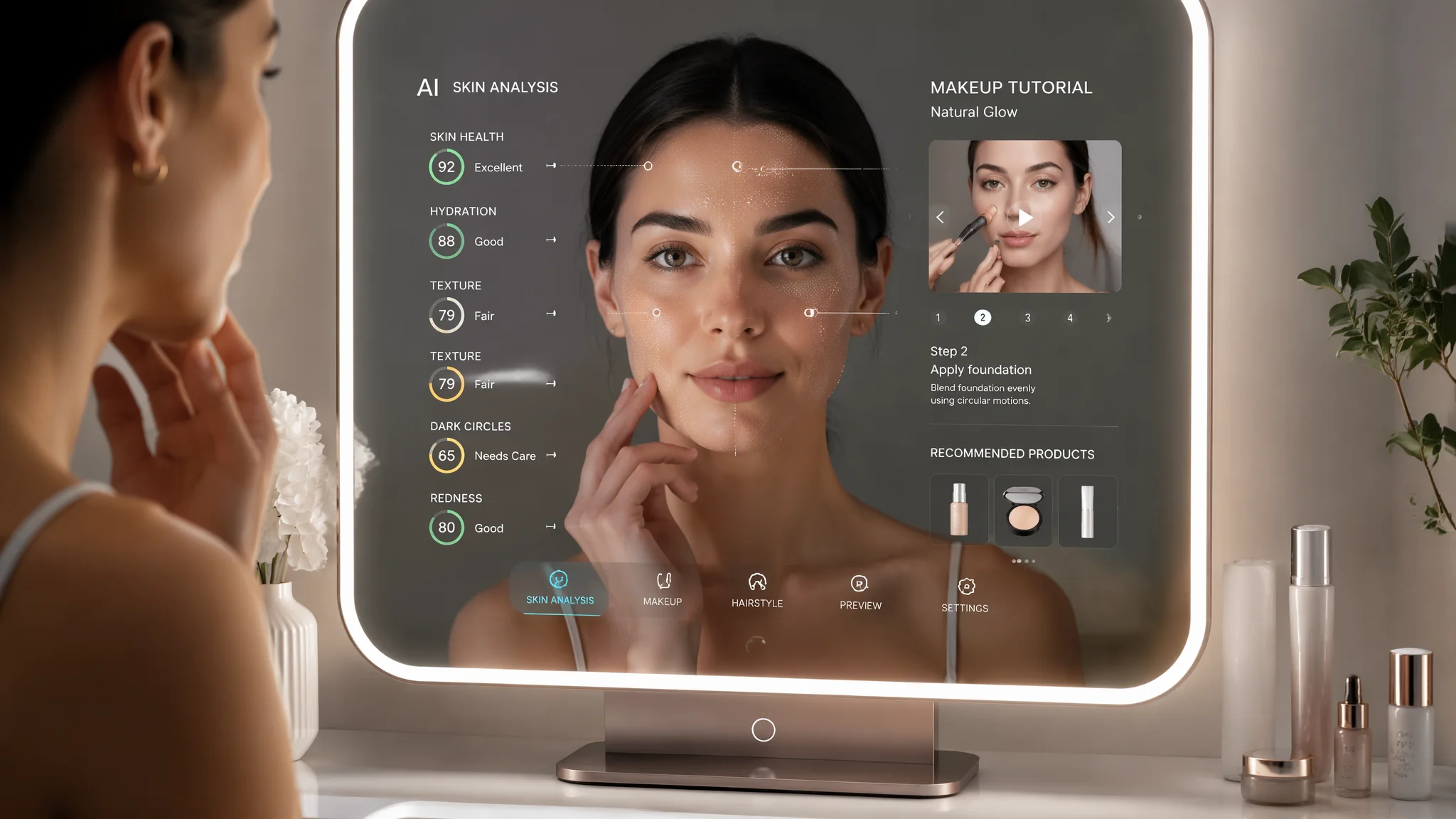 AI化妆教程2026：用AI分析脸型推荐妆容和虚拟试妆的全流程