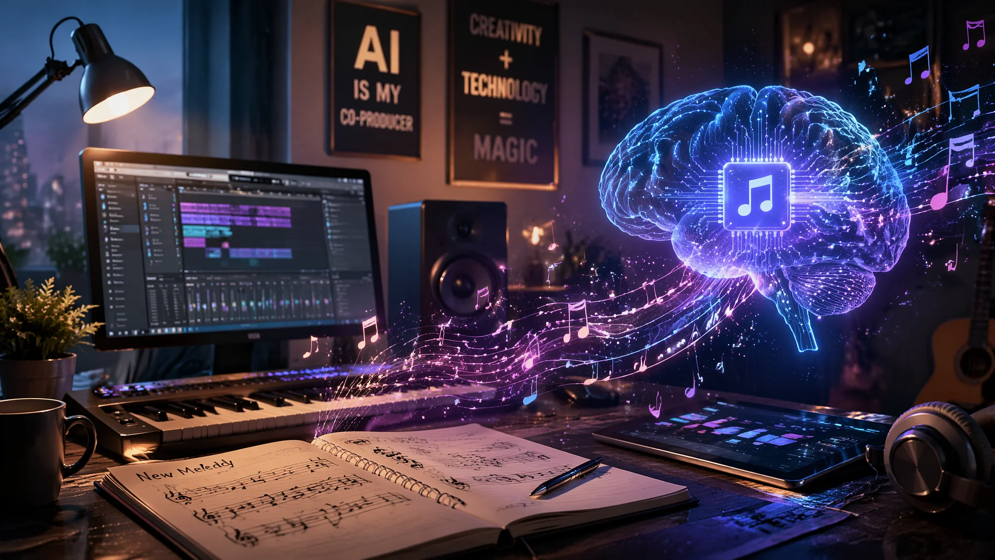 AI音乐制作零基础教程：2026年用AI写歌编曲的全流程指南
