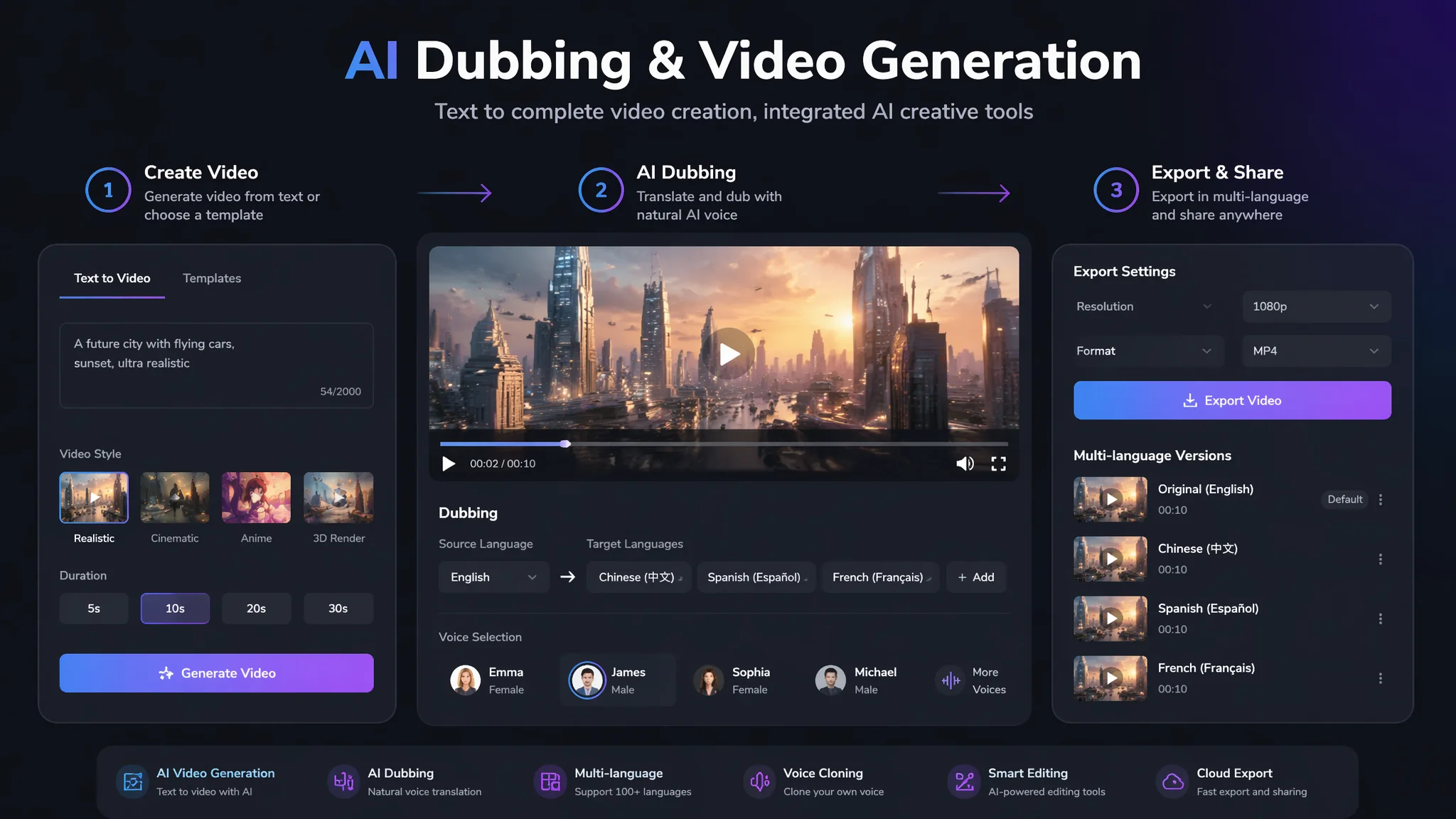 AI 더빙+AI 영상 생성 연동 도구 2026: 텍스트만 입력하면 영상이 완성되는 마법