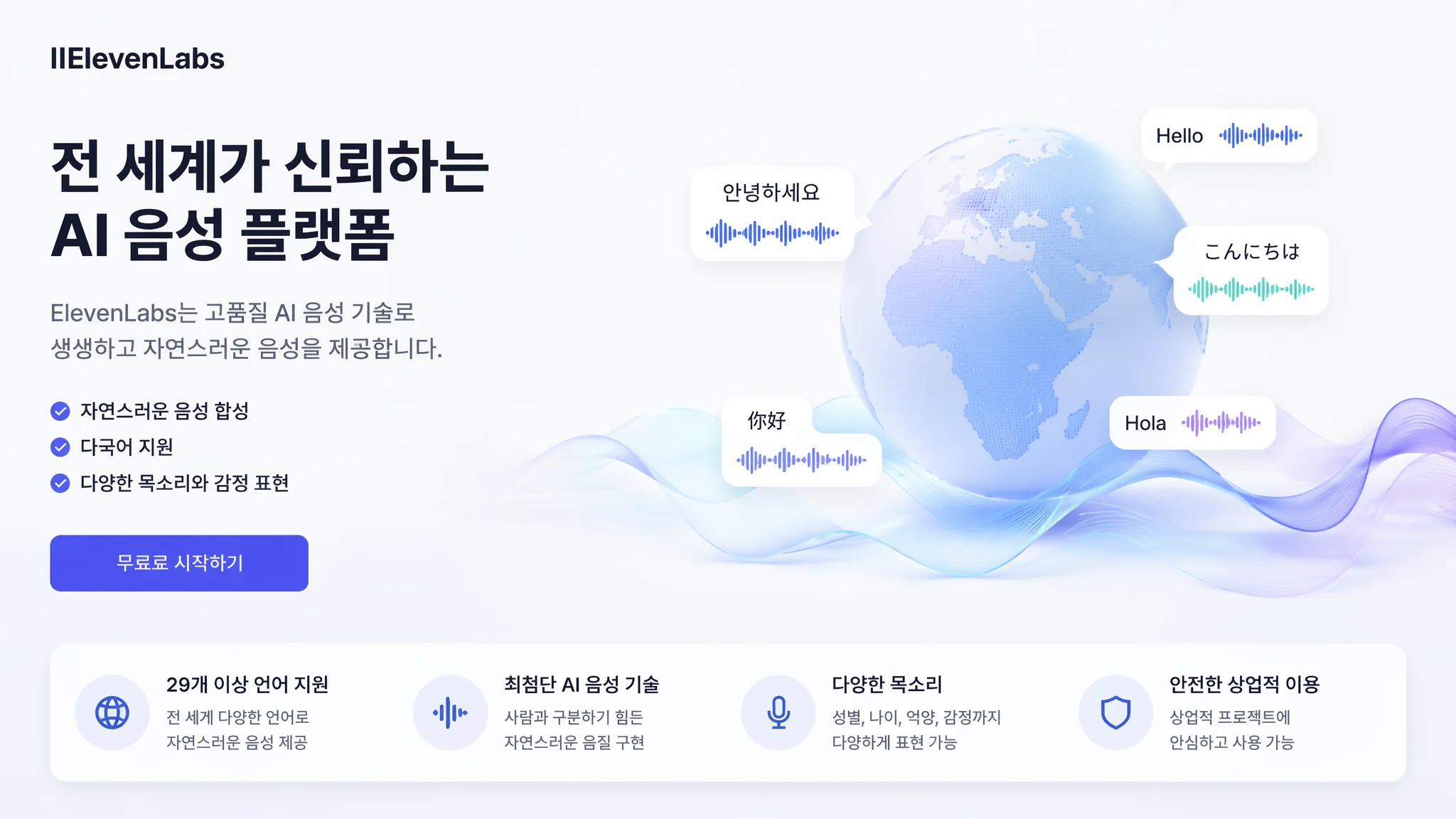 ElevenLabs 한국어 더빙 완벽 가이드 2026: 글로벌 1위 TTS의 한국어 실력은?