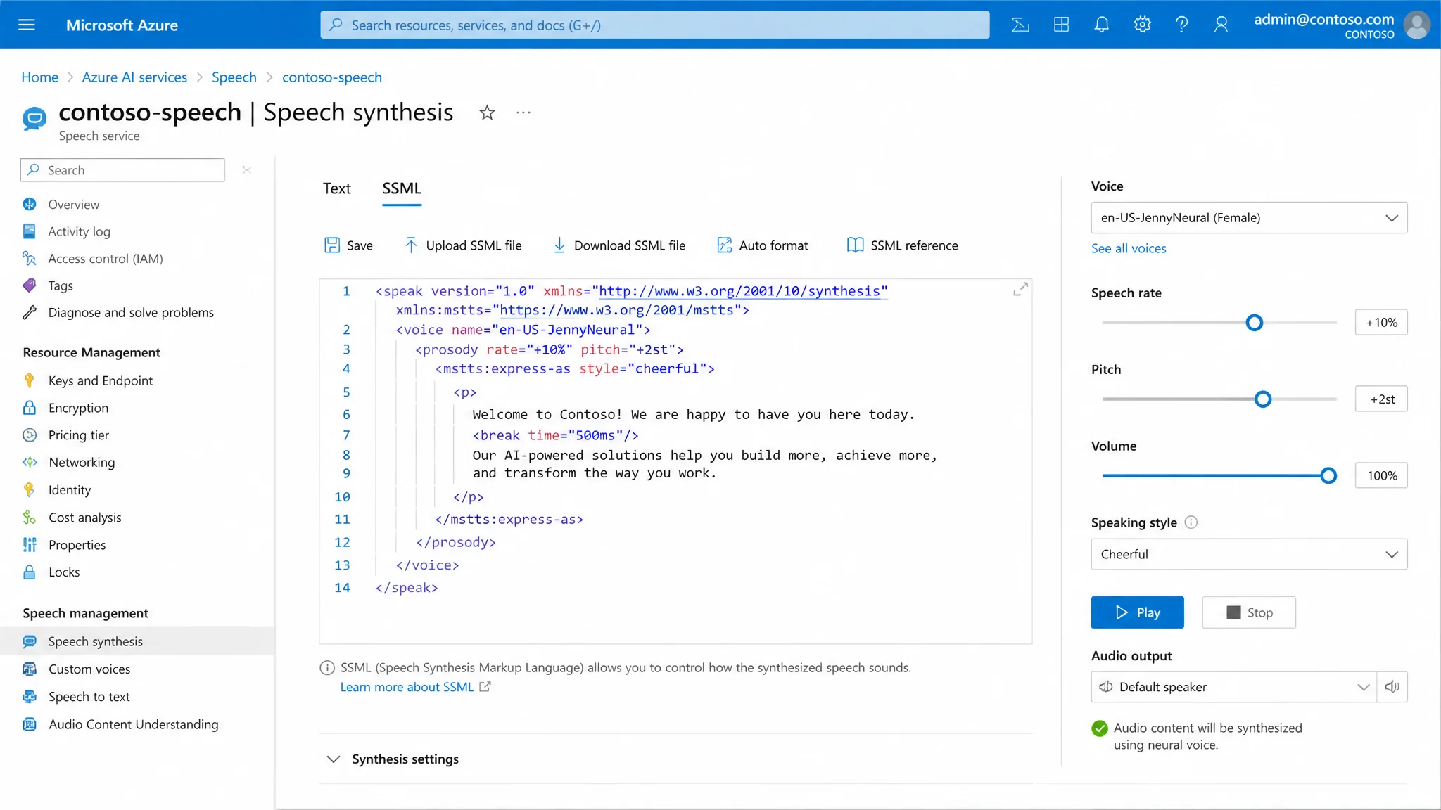 Azure AI Speech日本語完全ガイド2026：SSMLで自在に操る高品質音声