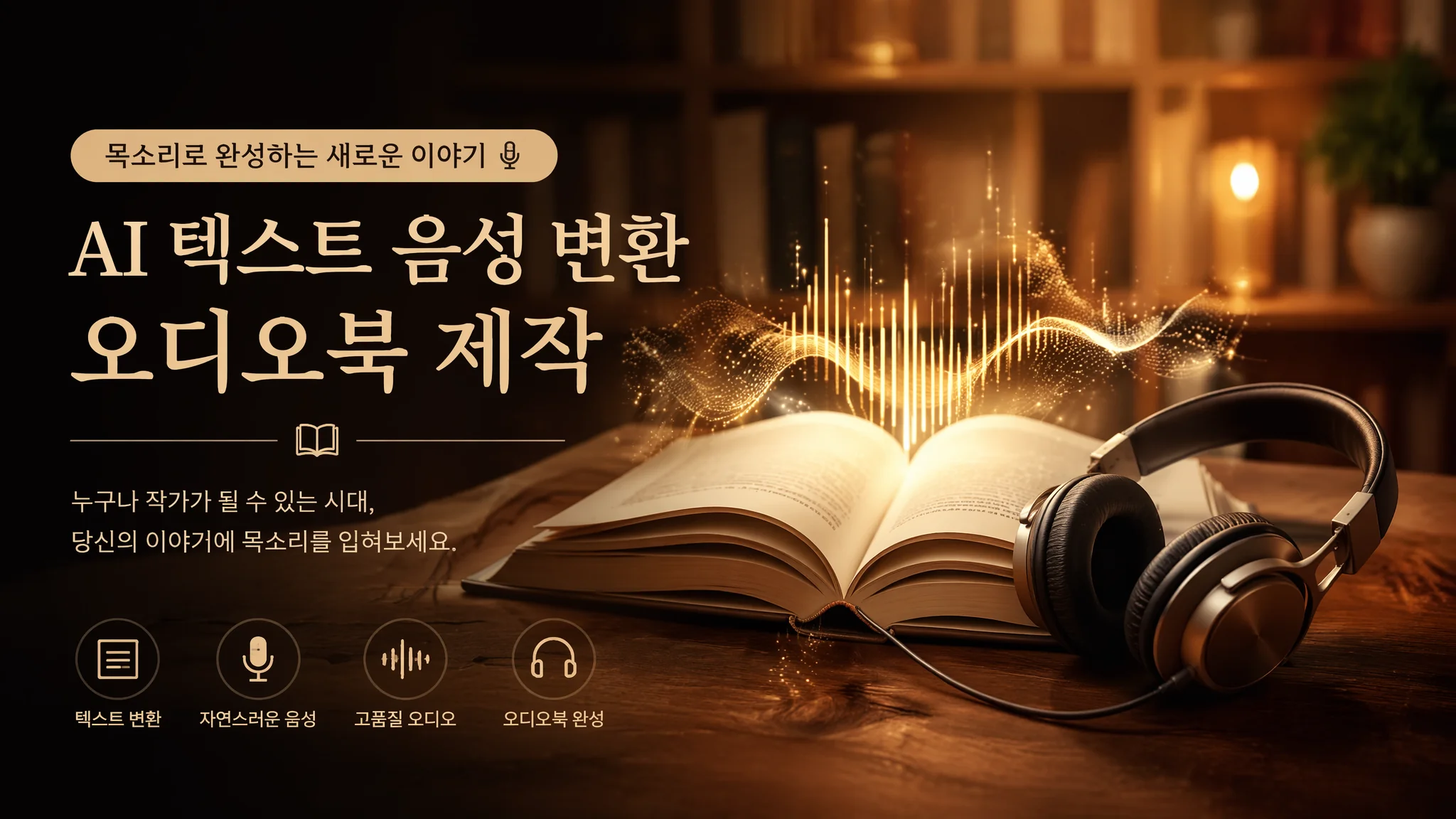AI 더빙을 활용한 전자책·오디오북 제작 가이드 2026: TTS로 베스트셀러 만들기