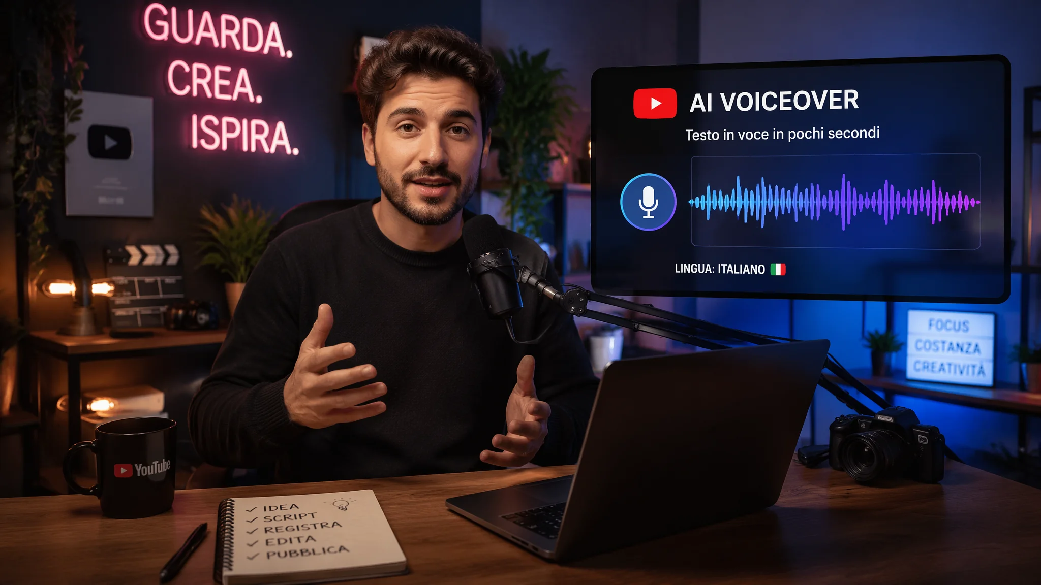 Generatore Voce AI per Video YouTube in Italiano: I Migliori Strumenti 2026