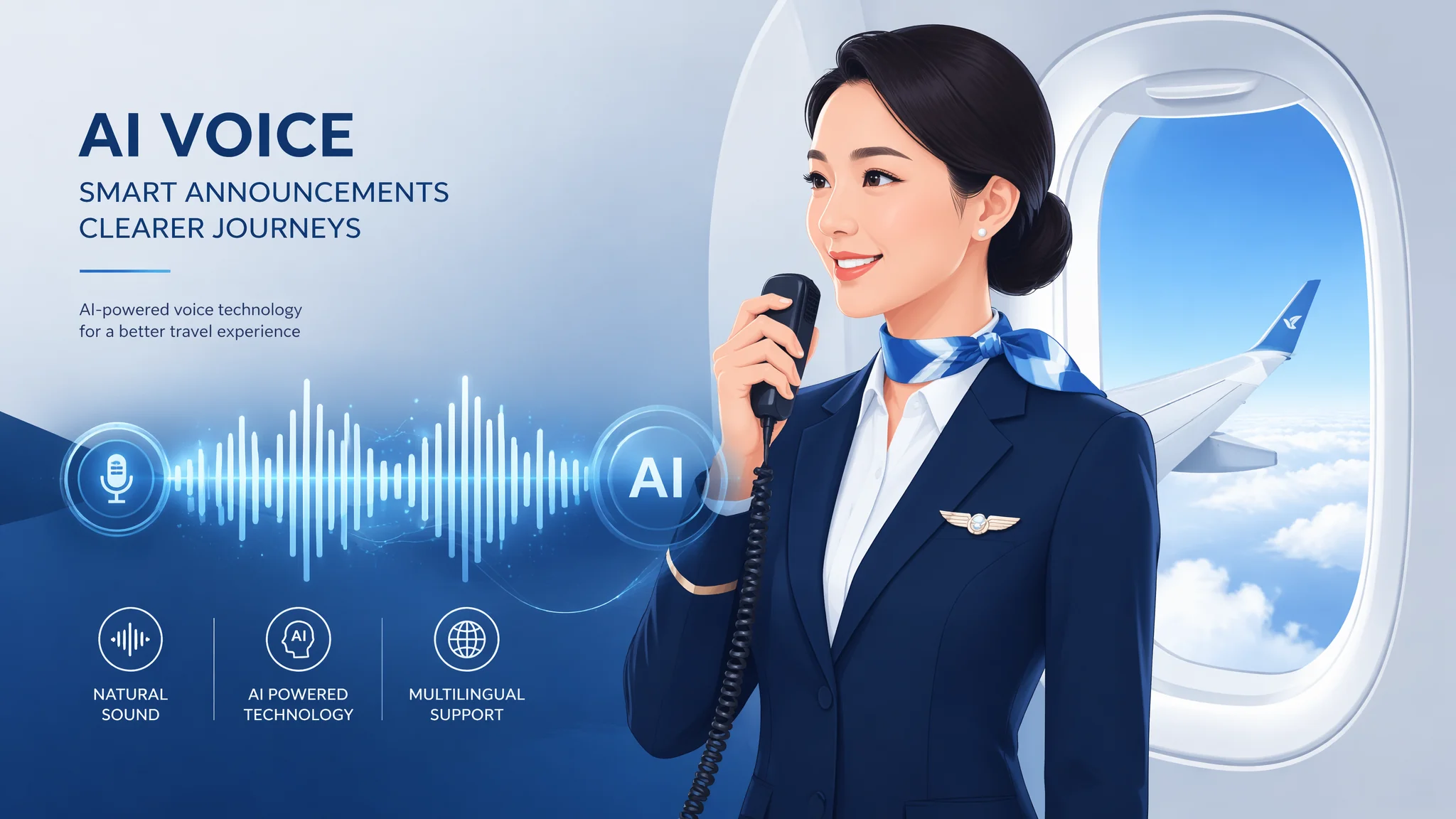 AI配音空姐怎么玩？从机场广播到爆款短视频的全套AI空姐配音制作教程