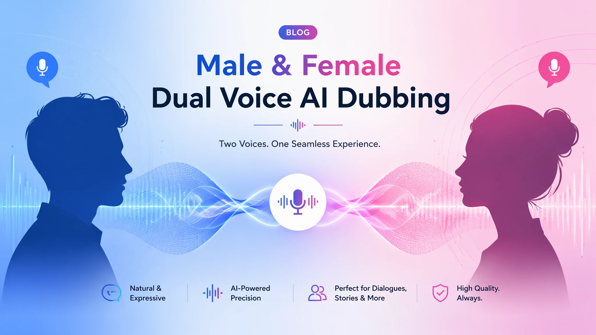 AI男女配音怎么做？双声线对话合成完整教程