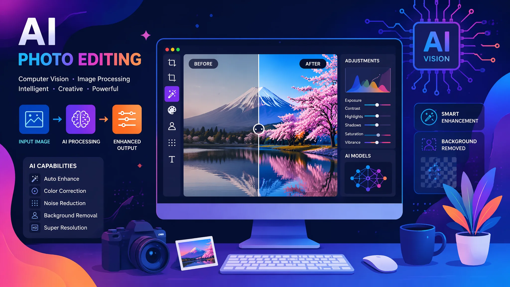AI CS修图：Adobe Photoshop与AI深度整合后的修图新玩法全解析