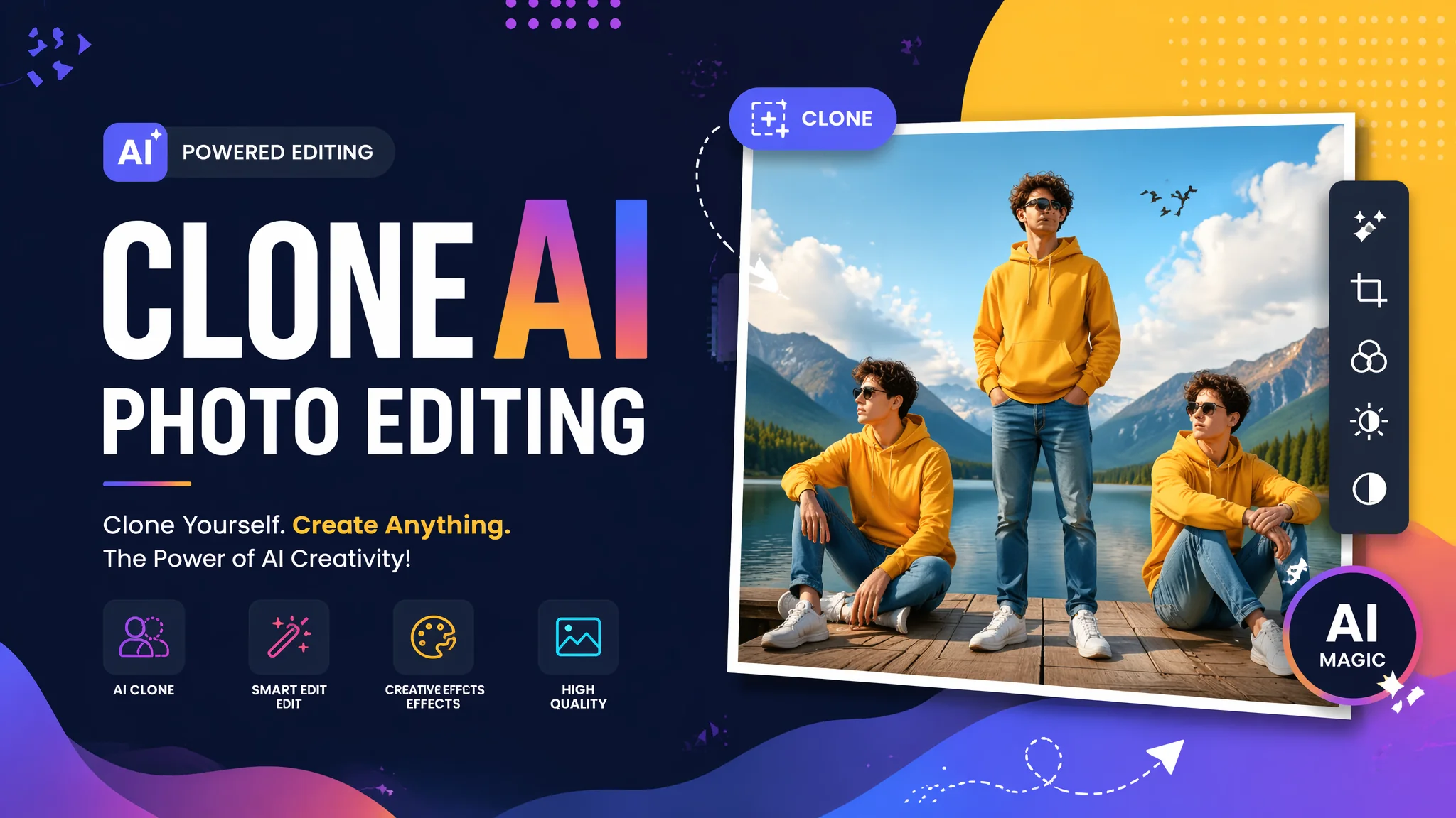 AI分身修图教程：一张照片变出多个自己的创意玩法