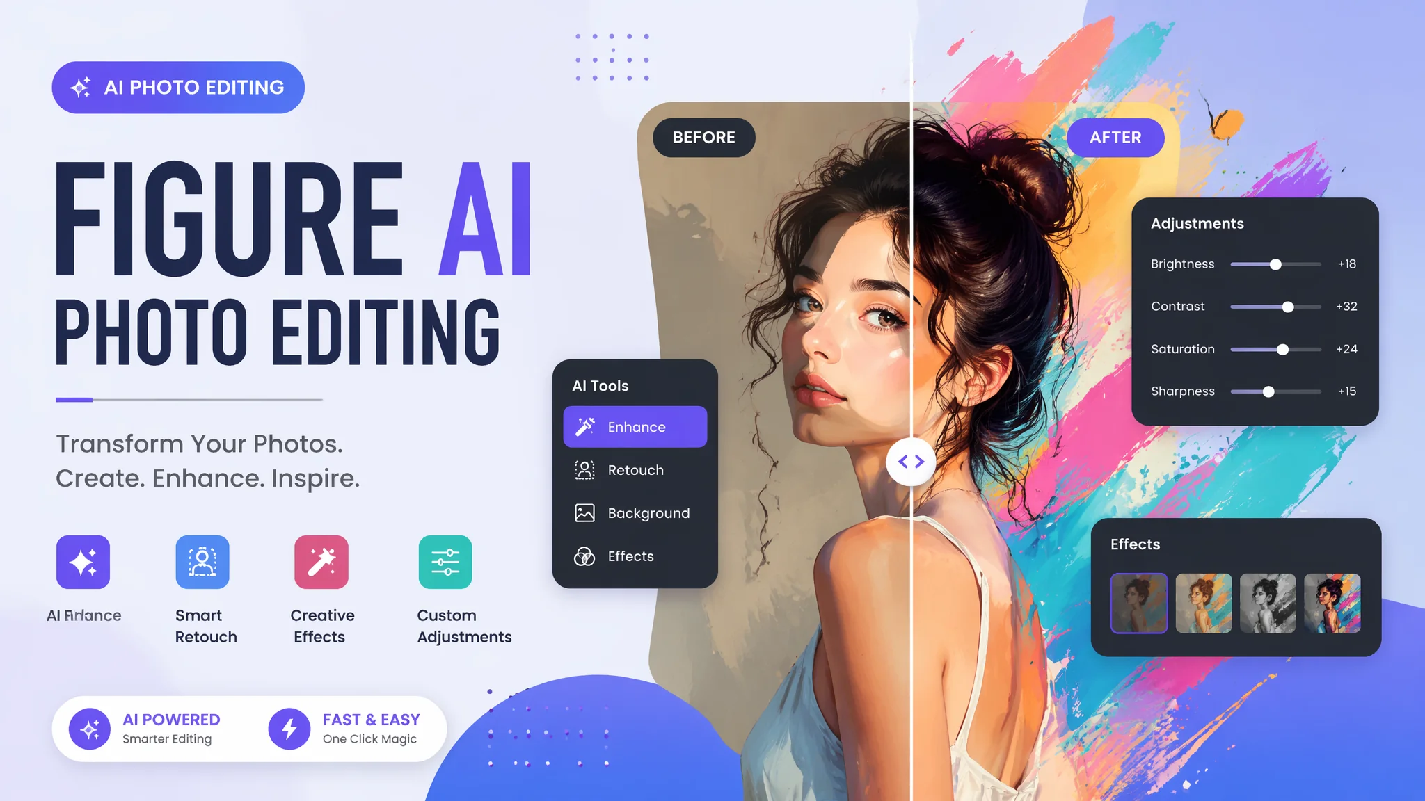 人物独立AI修图：单人照从妆容到背景的精细化处理指南