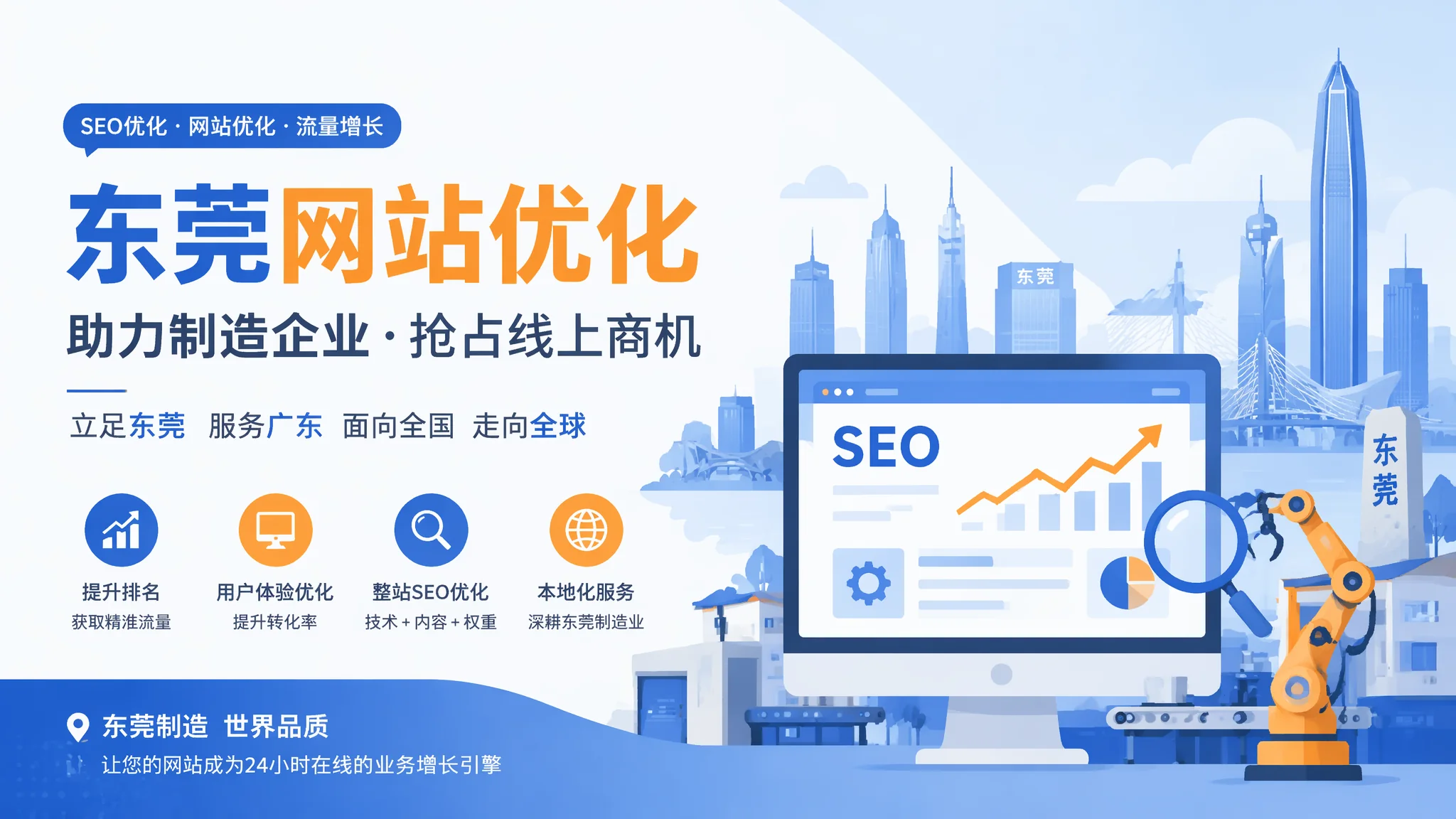 东莞网站优化怎么做？7个免费招式让排名翻上去