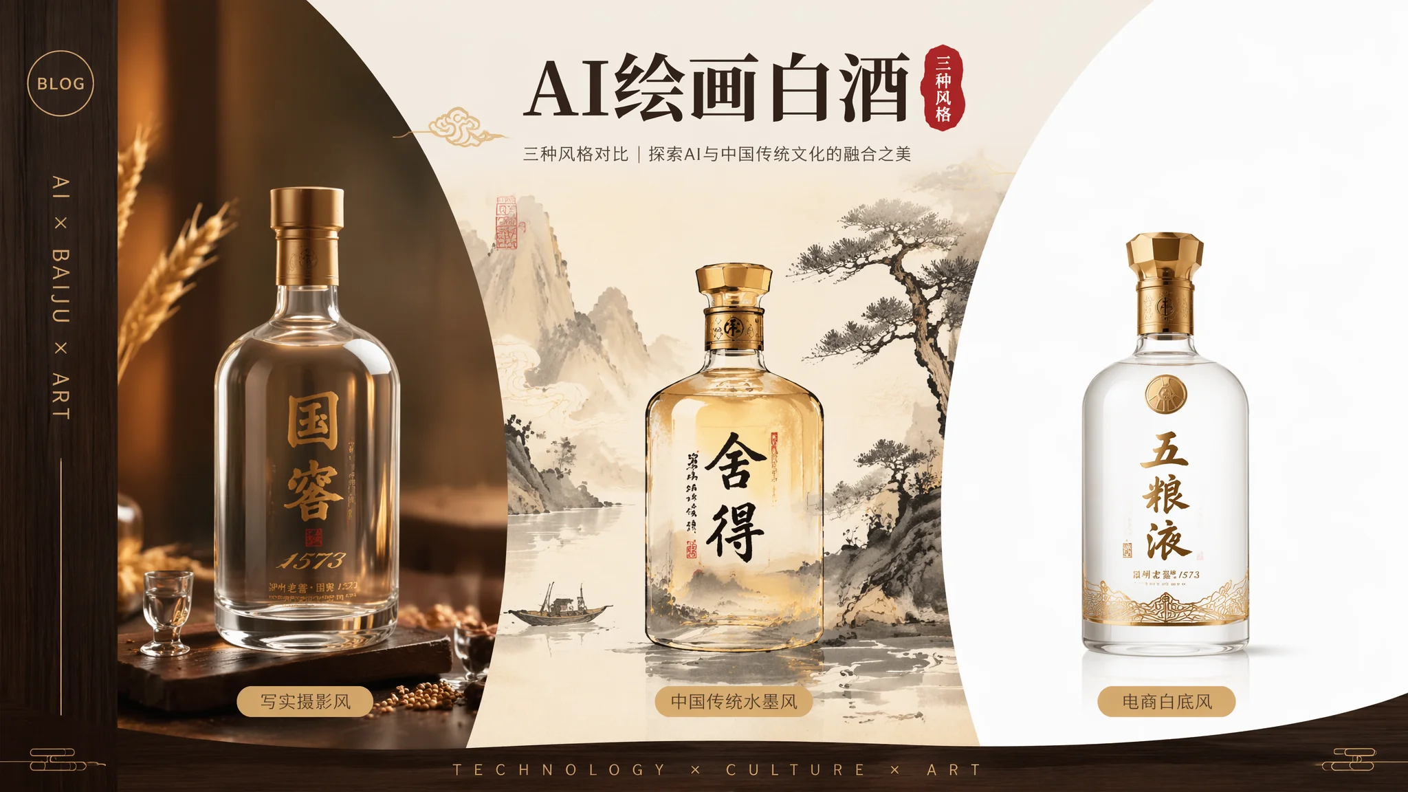AI绘画白酒怎么画？3种方法生成白酒产品图，附提示词