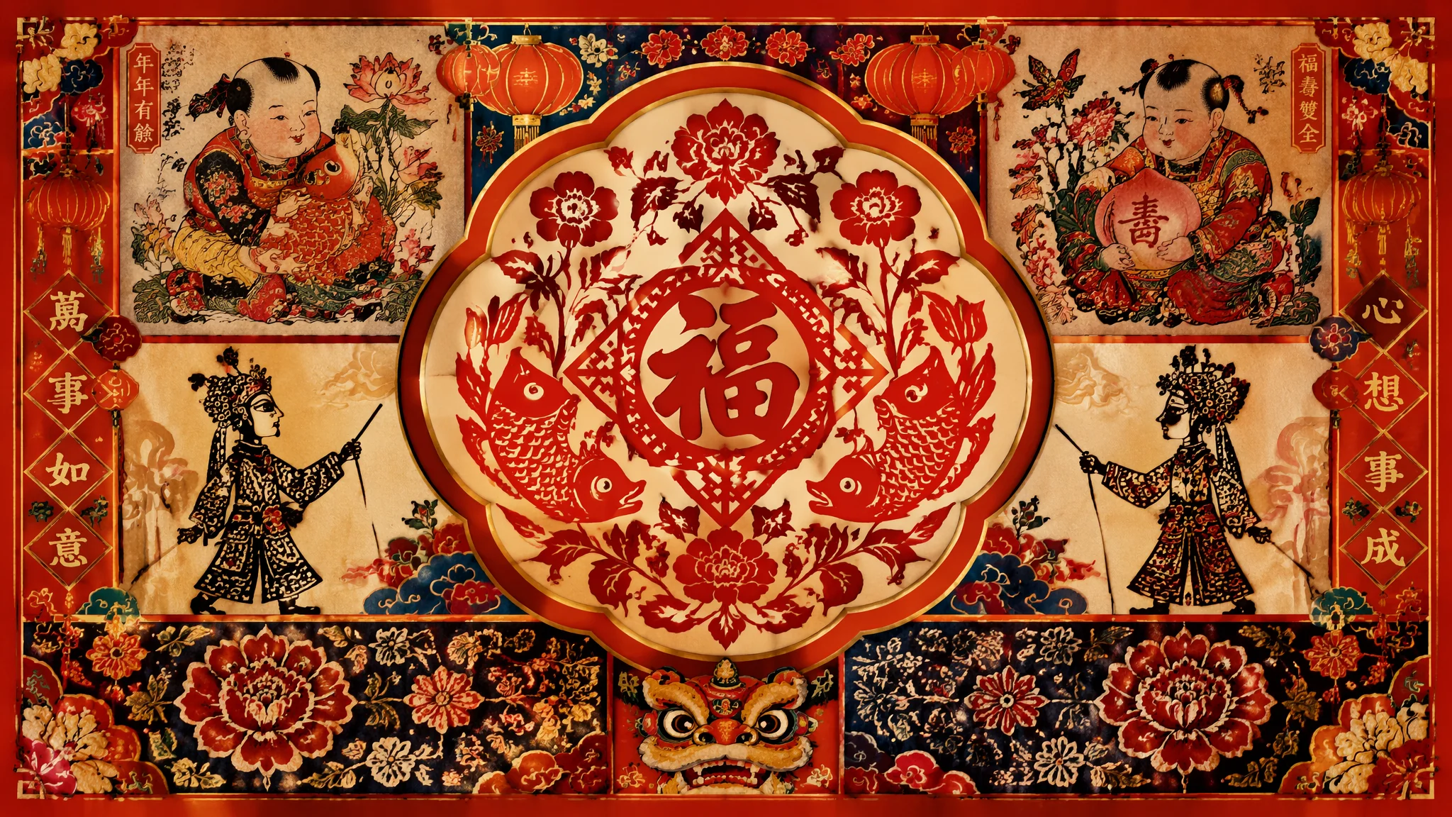 AI画民俗题材怎么不跑偏？从年画剪纸到庙会社火的传统民间艺术数字化创作指南