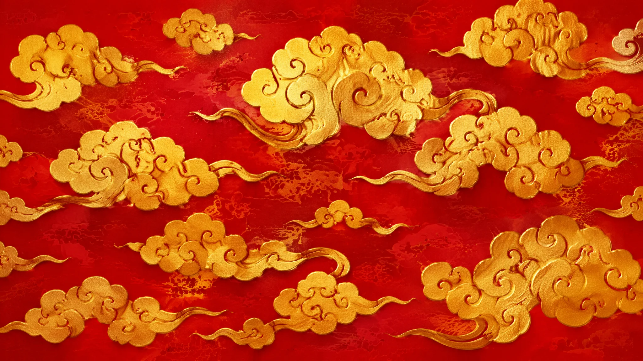 AI祥云瑞气绘画：中国传统吉祥纹样与仙境氛围的视觉设计