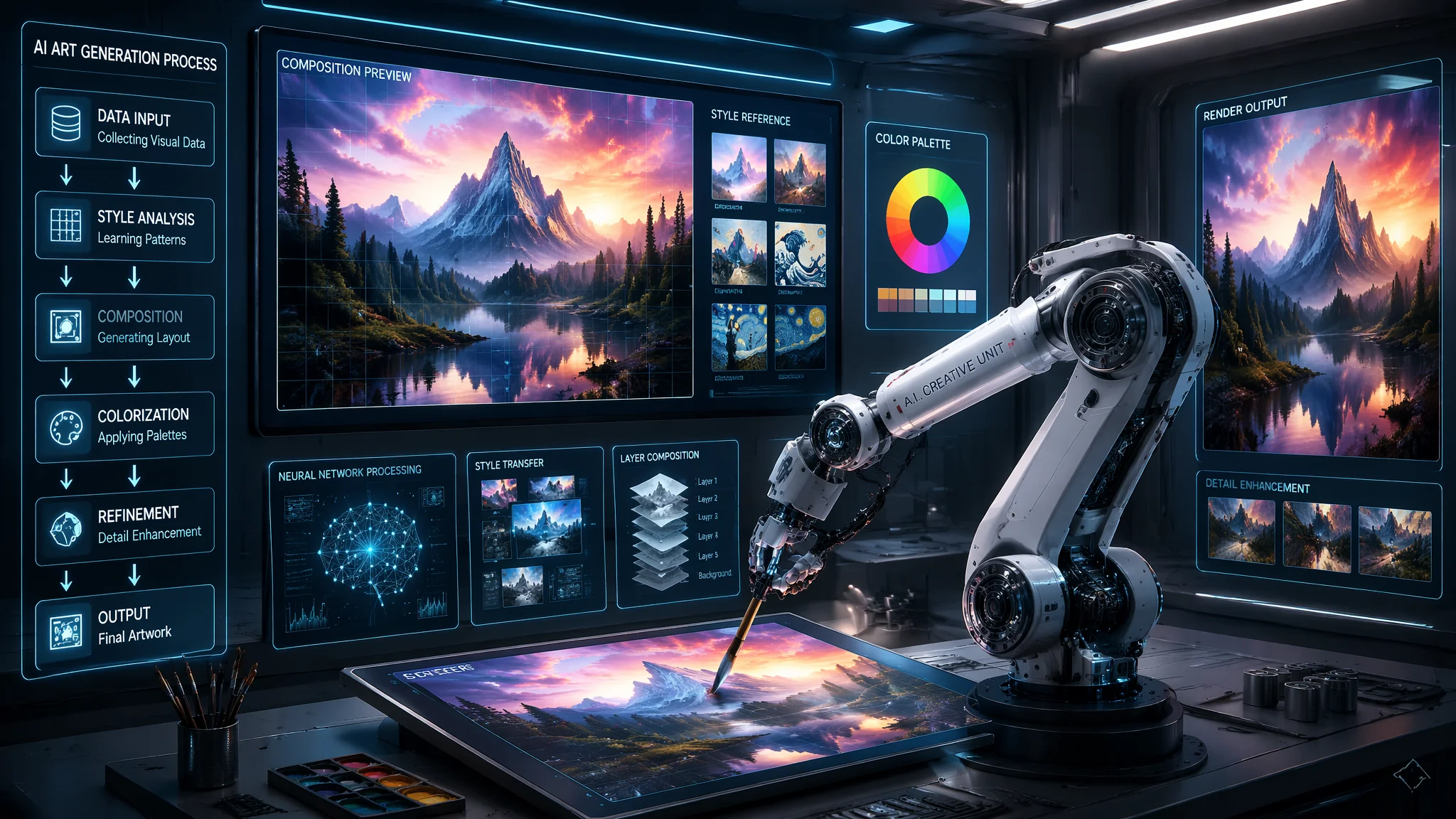 AI自动绘画指南：一键生成与批量创作的高效工作流