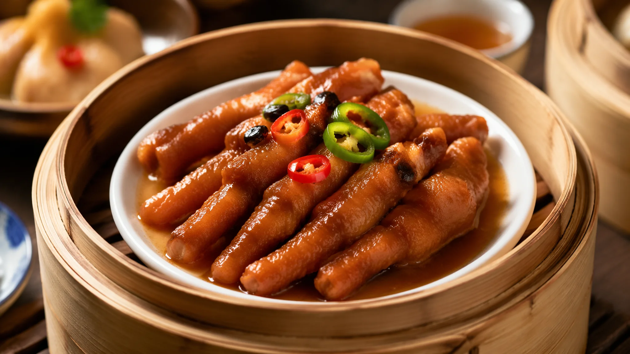 AI鸡爪美食绘画：街头小吃与卤味质感的生活化视觉呈现