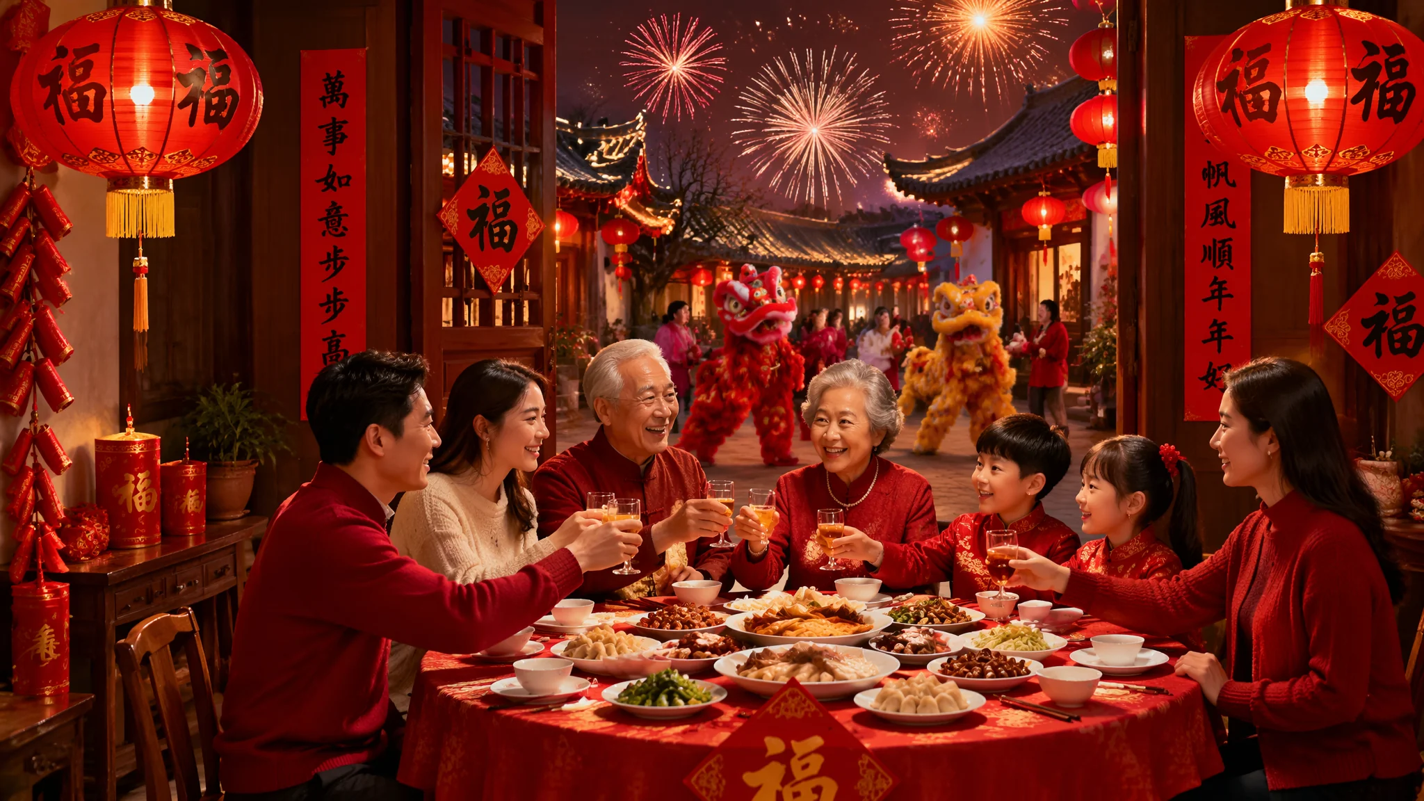 AI春节主题绘画：生肖贺岁与红火年味的视觉表达指南