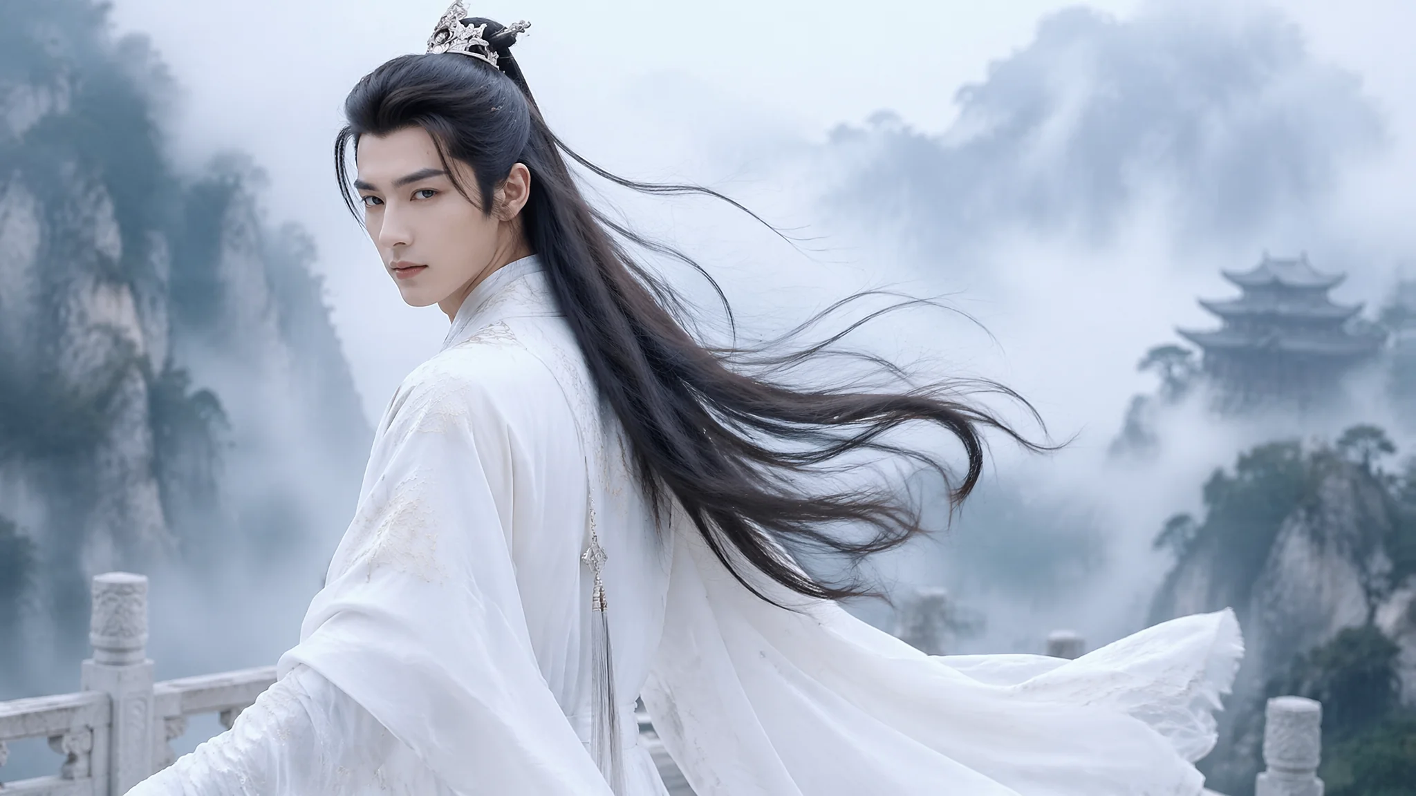 AI古装男性绘画进阶：古代公子与侠客英雄的服饰角色视觉设计