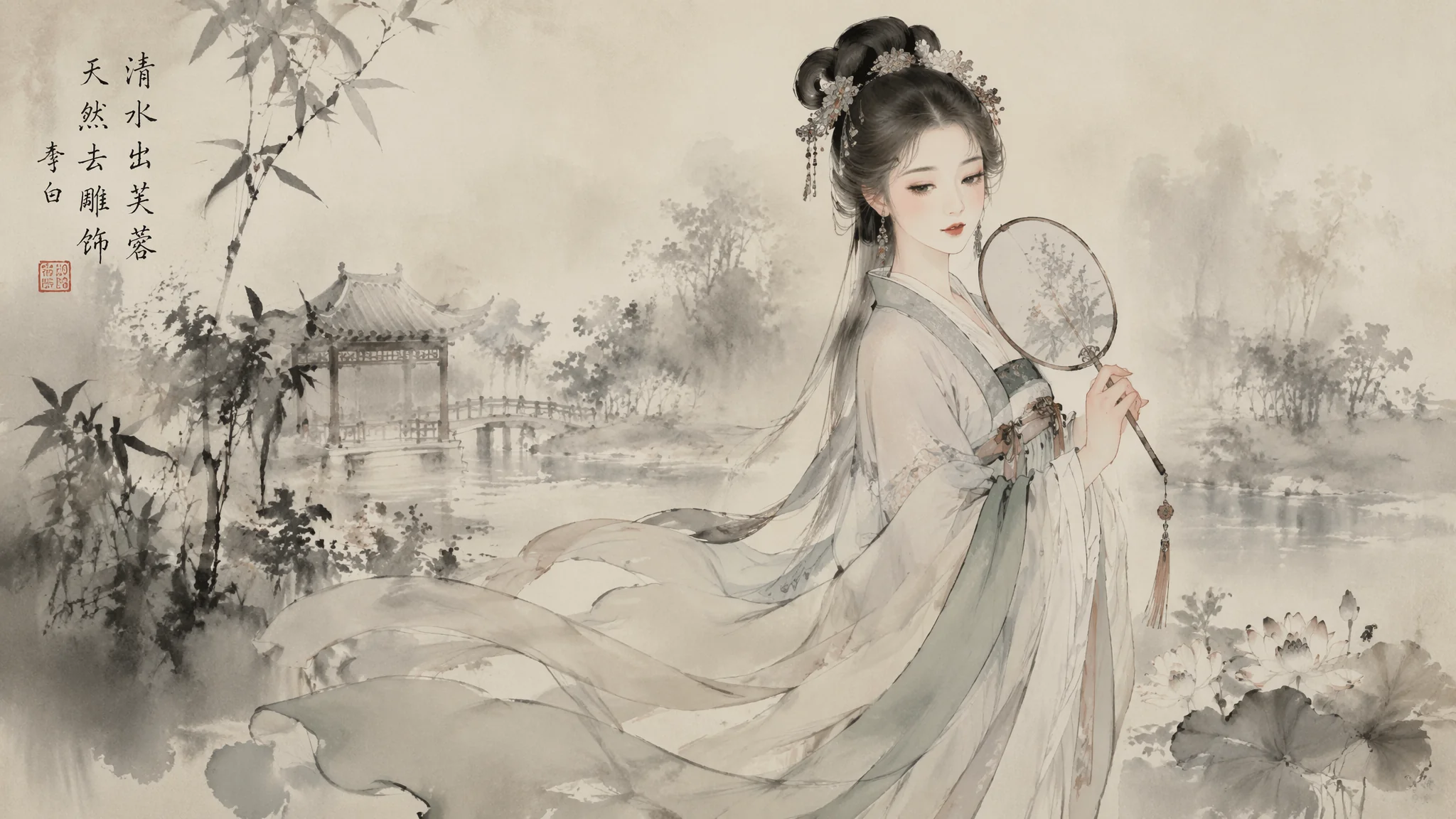 AI古风女绘画怎么画？古风美女的提示词与配饰
