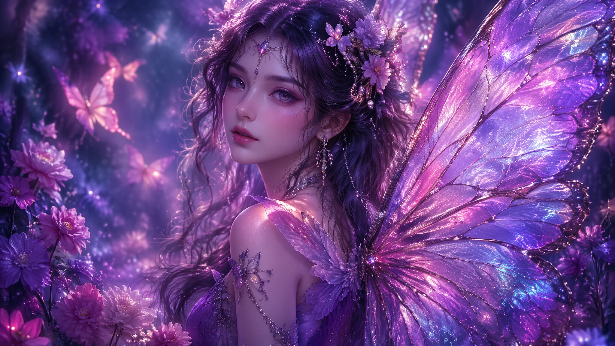 AI绘画蝴蝶精灵怎么画？精灵角色的提示词