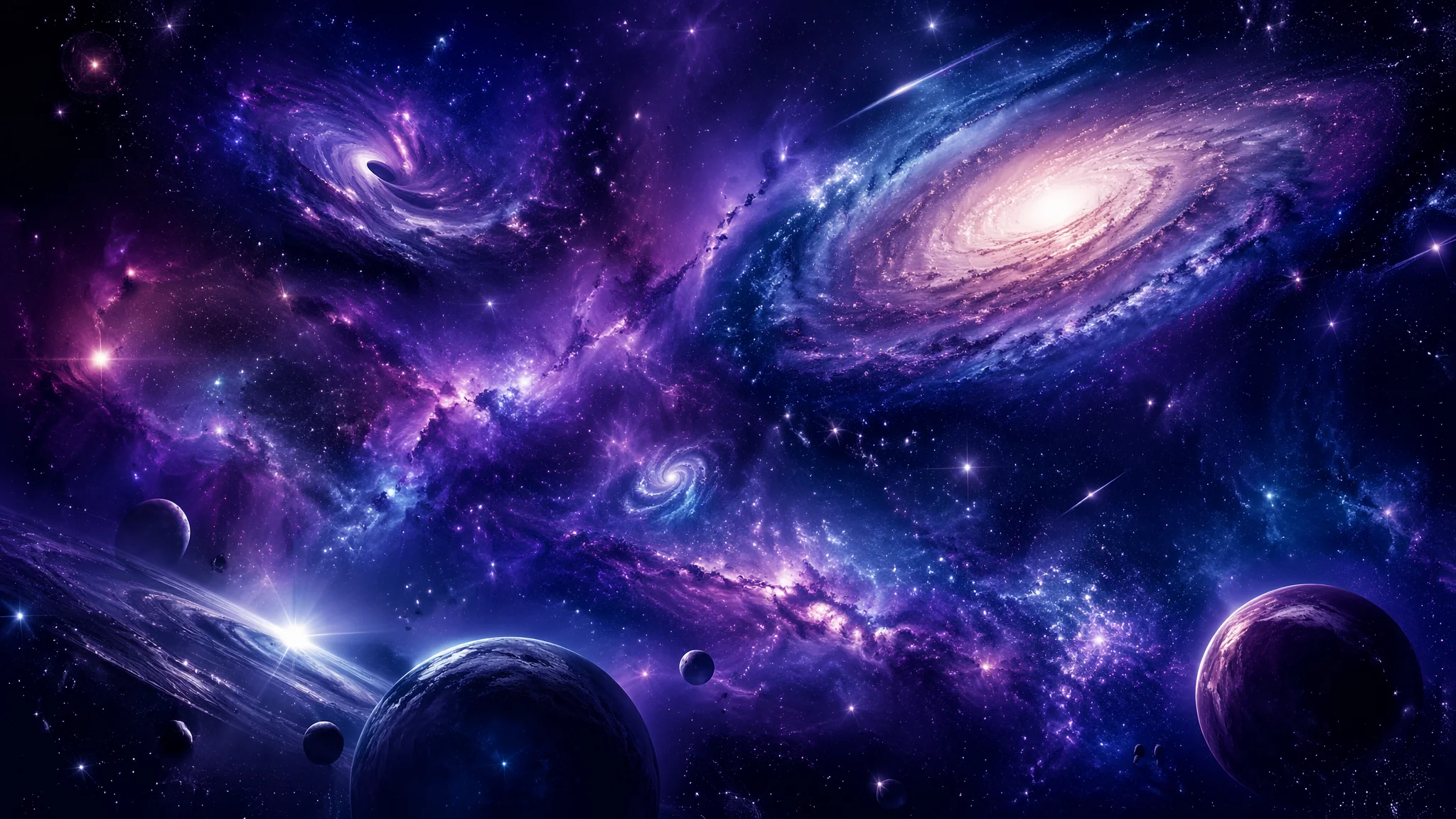 AI绘画画宇宙怎么画？宇宙场景的提示词