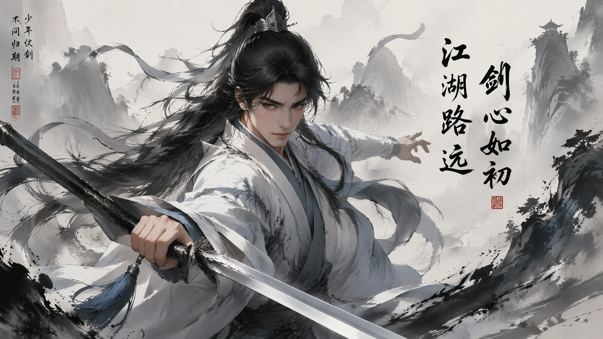 少年歌行AI绘画怎么画？武侠角色提示词