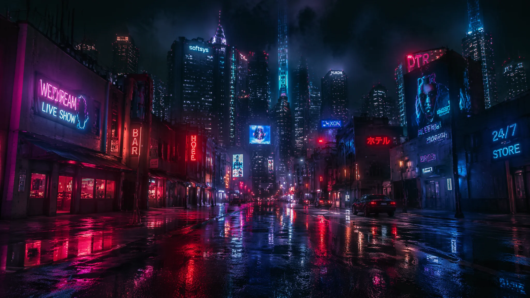AI绘画光影夜景场景创作技巧