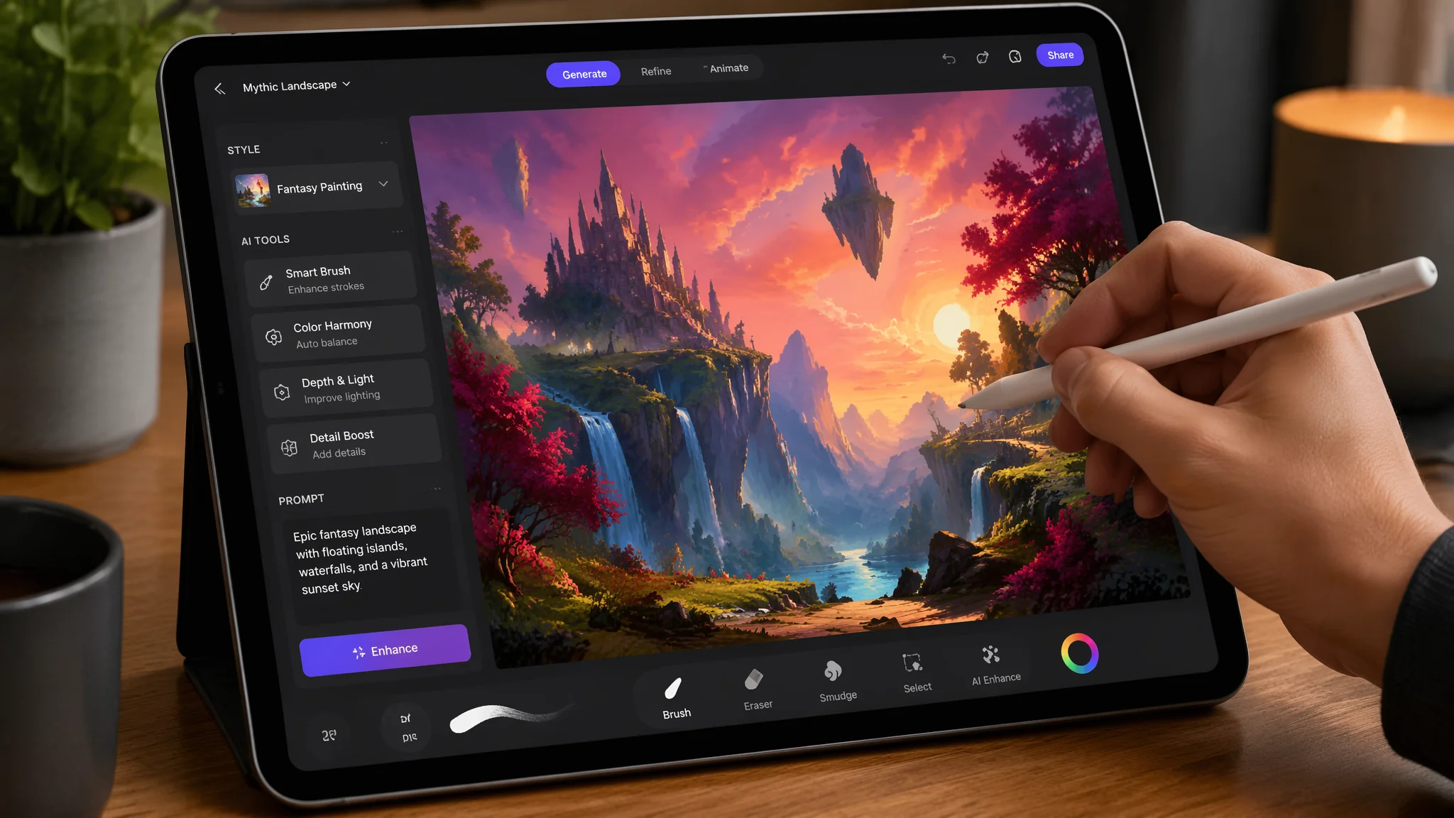 iPad AI绘画软件推荐与入门：从免费到专业的实测对比