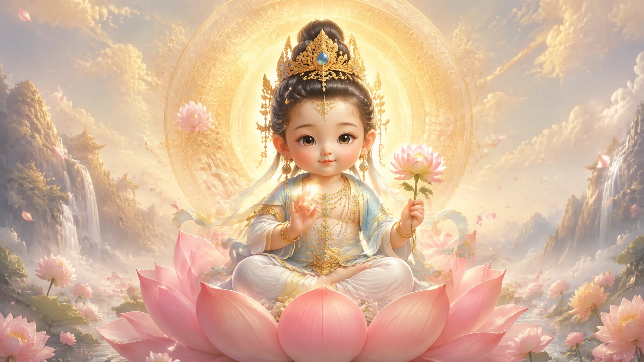 AI绘画小菩萨：可爱童趣菩萨角色生成方法