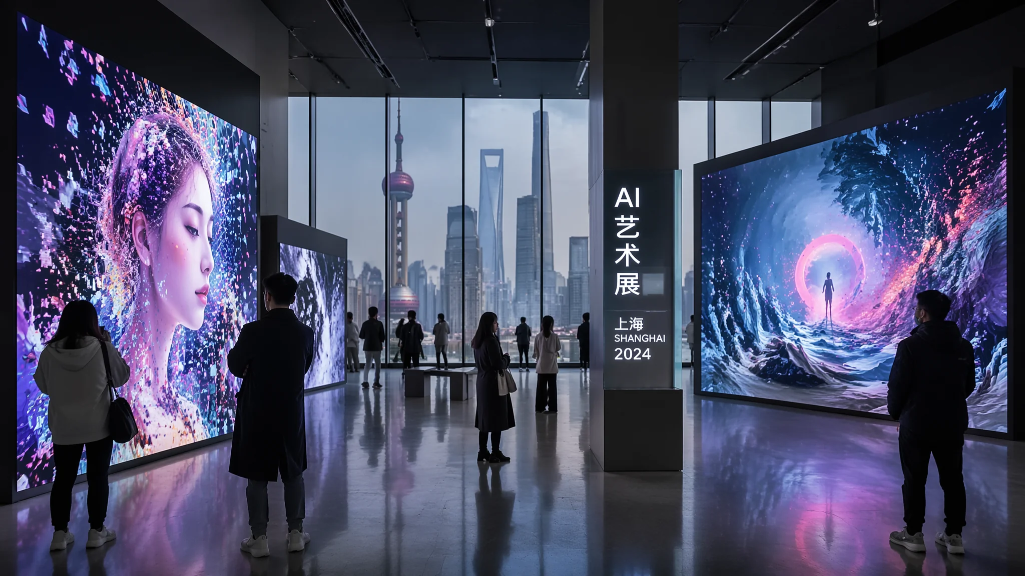 上海AI绘画展看点：值得关注的AI艺术展览