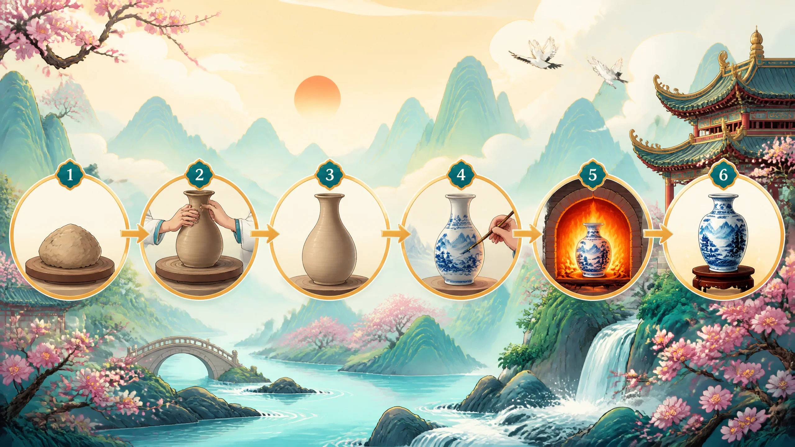 AI绘画中式山水怎么画？国画意境出图