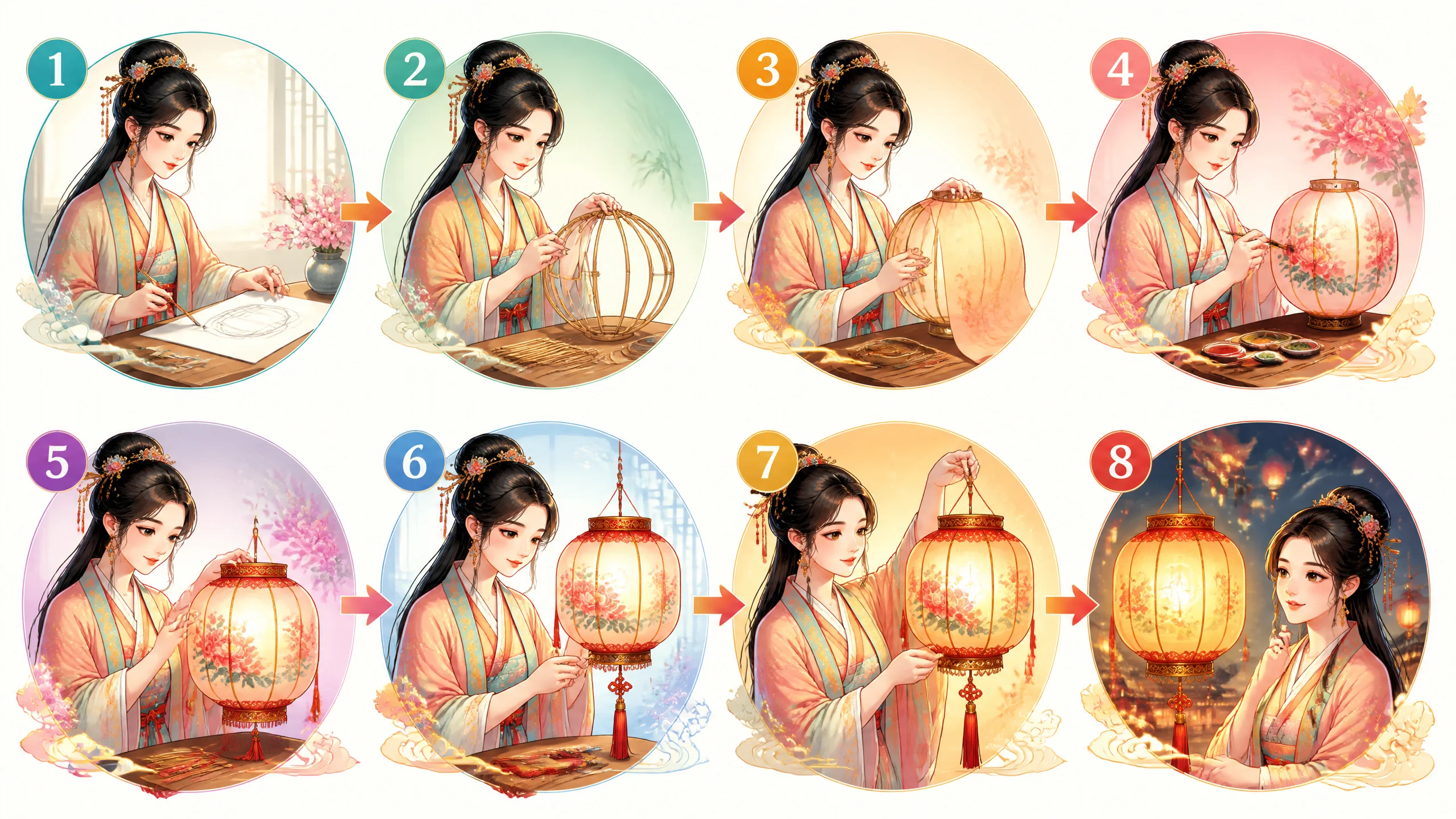 AI绘画古风女写实怎么画？写实古风人像出图