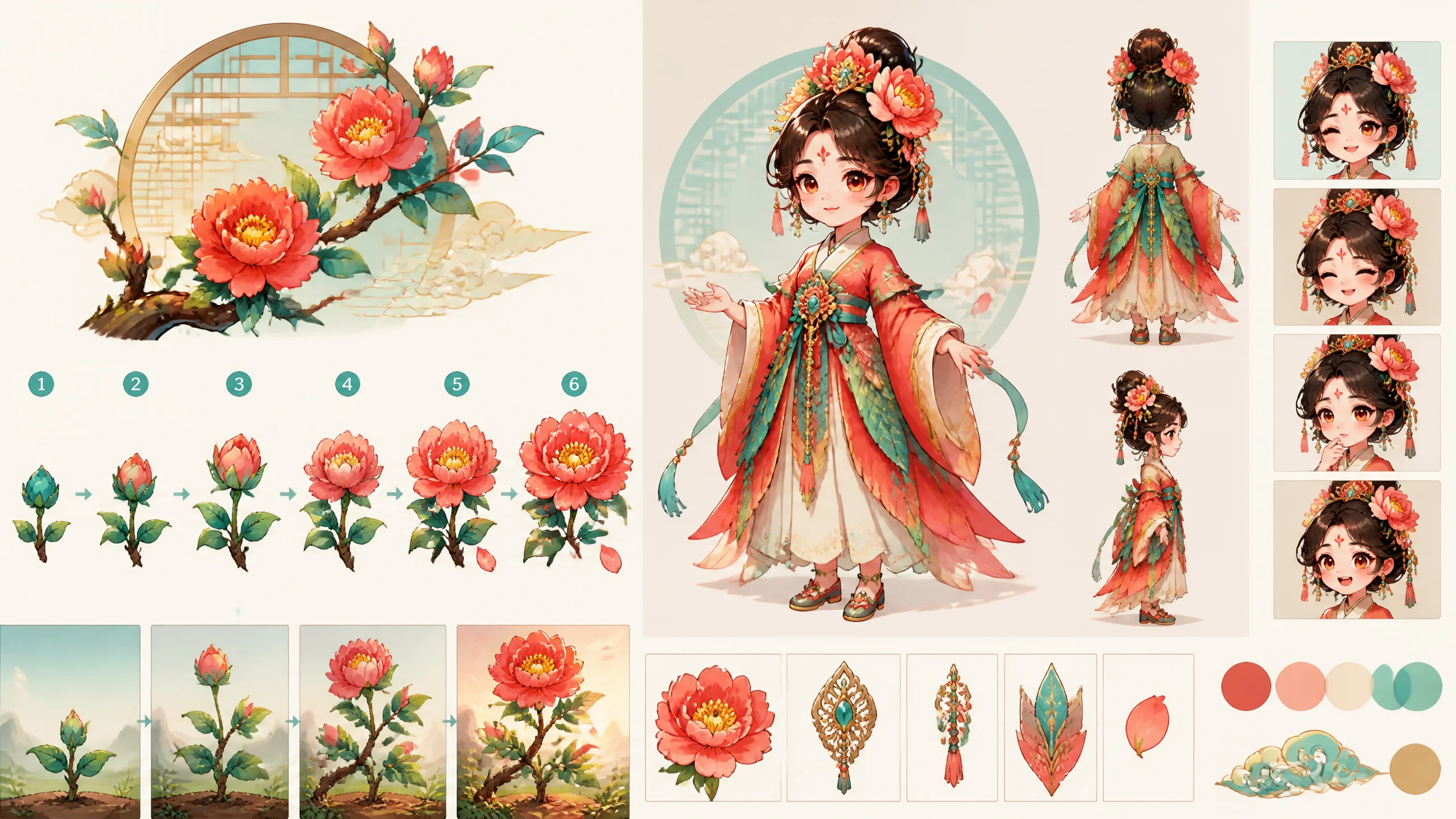 花亦山AI绘画怎么画？古风游戏角色出图