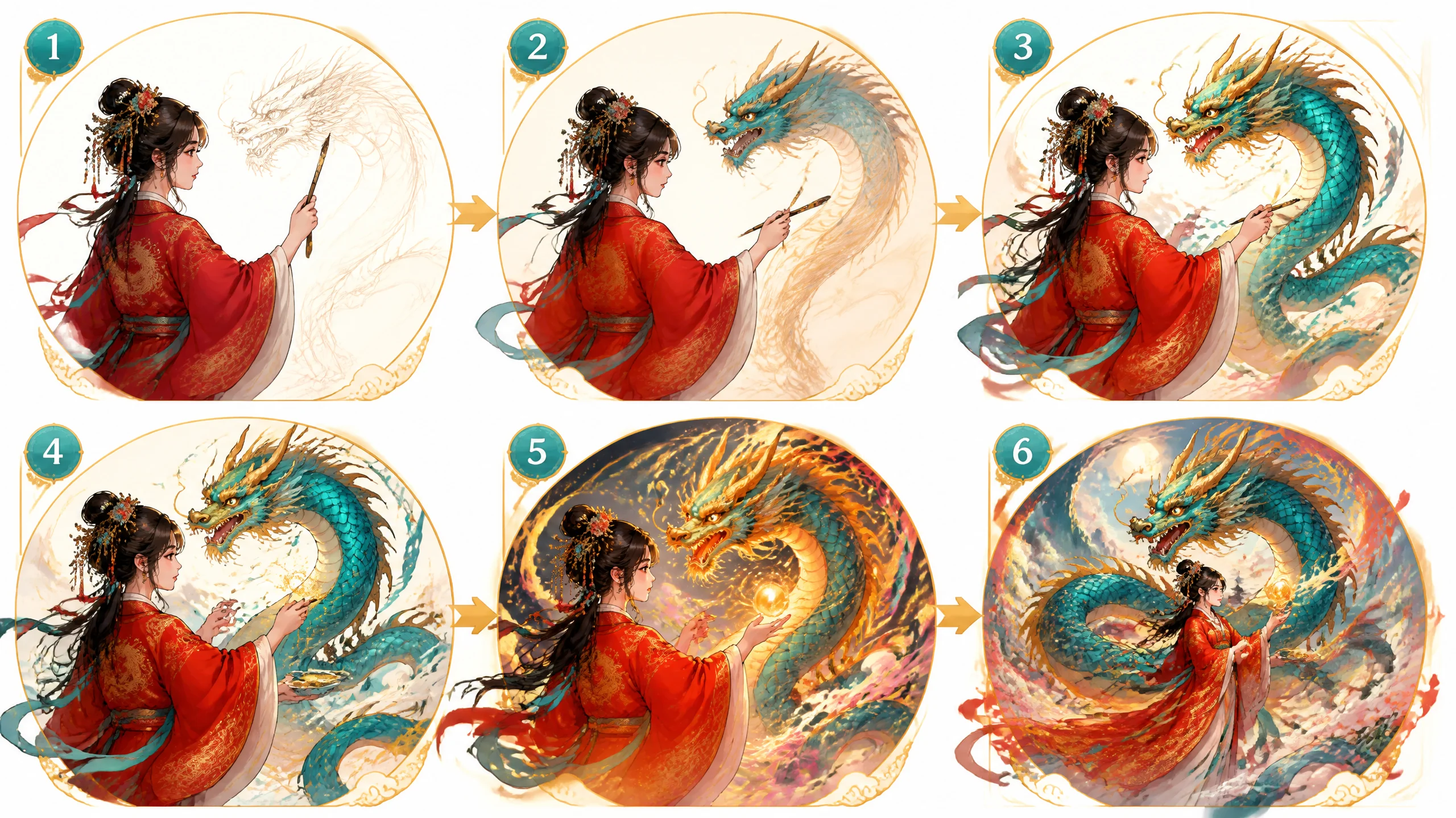 AI绘画小龙女怎么画？古风角色出图