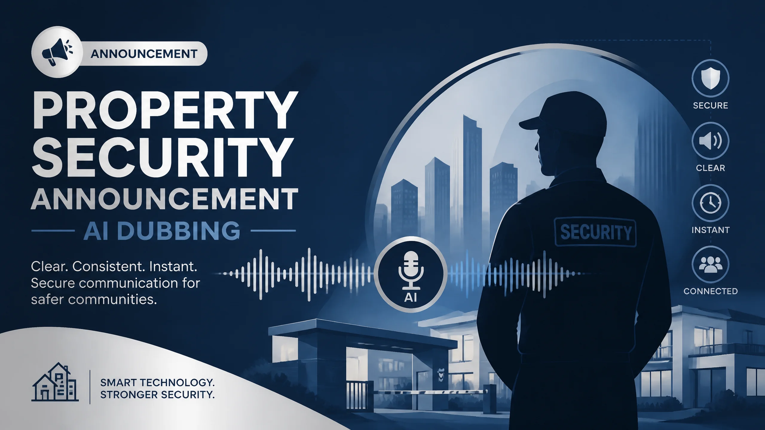 保安AI配音怎么做？物业宣传与提示音的稳重男声方案