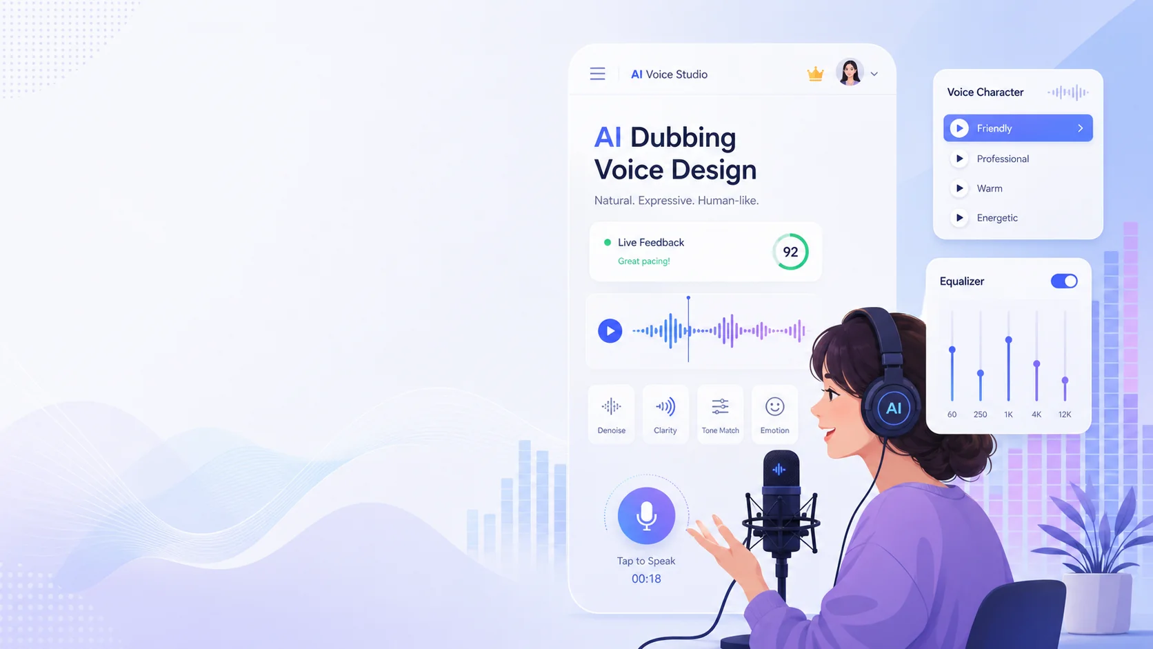 lifespeech ai配音用什么音色好？几个实测能打的声线方向