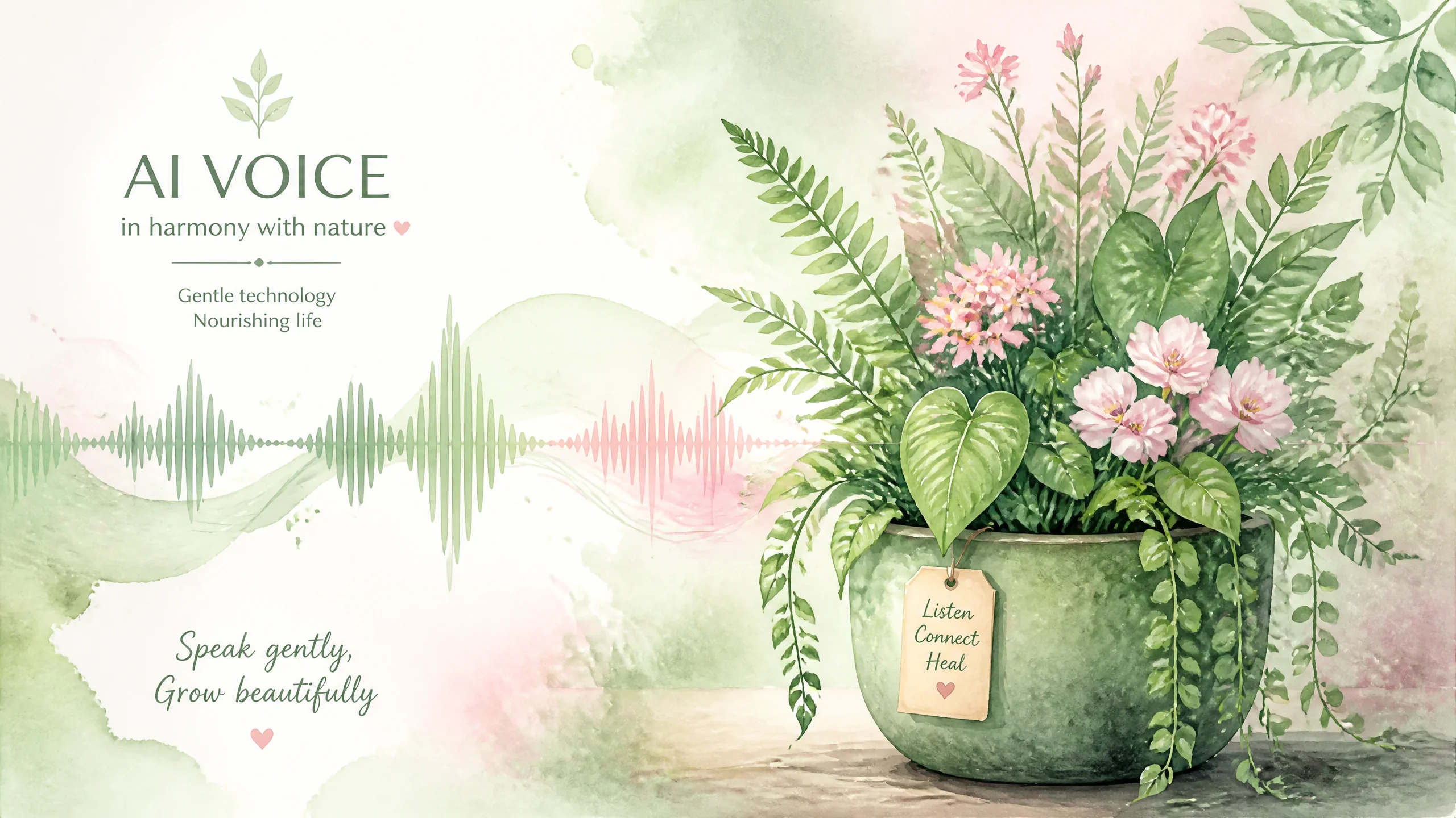 AI给花木植物视频配音怎么搭？治愈自然风的声音