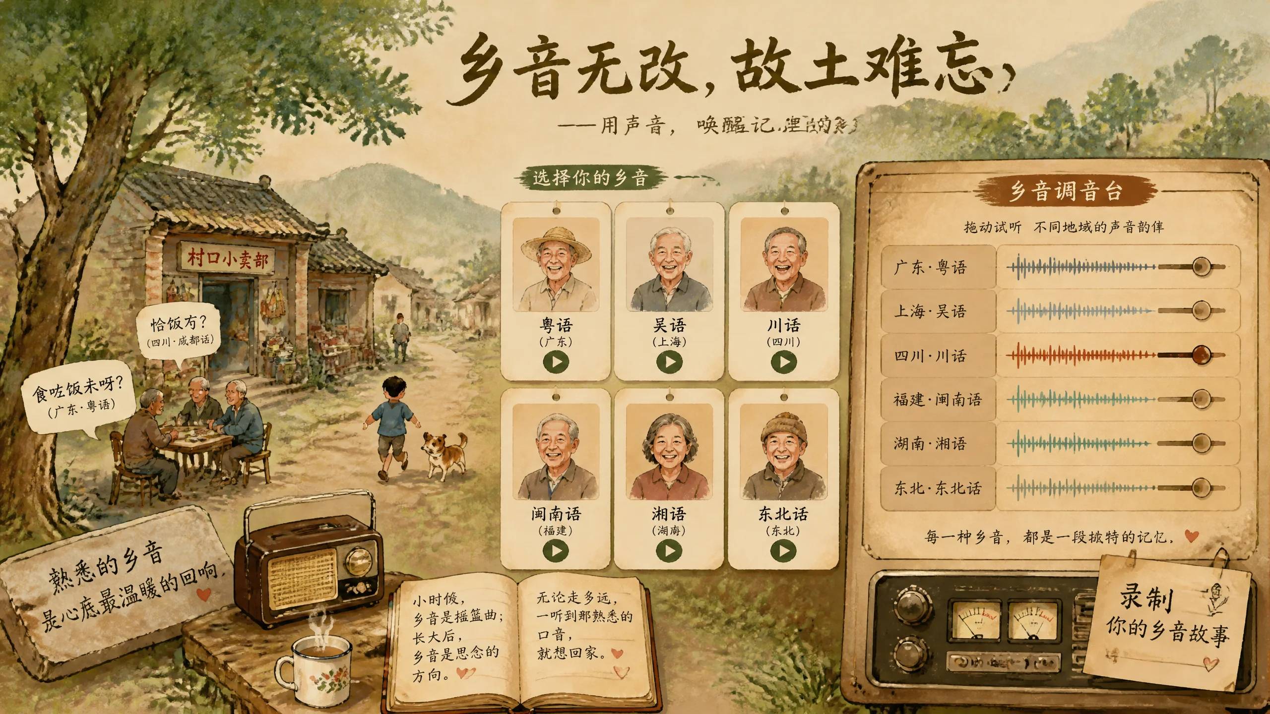 家乡AI配音怎么调出乡音？方言配音的音色选型与翻车实录