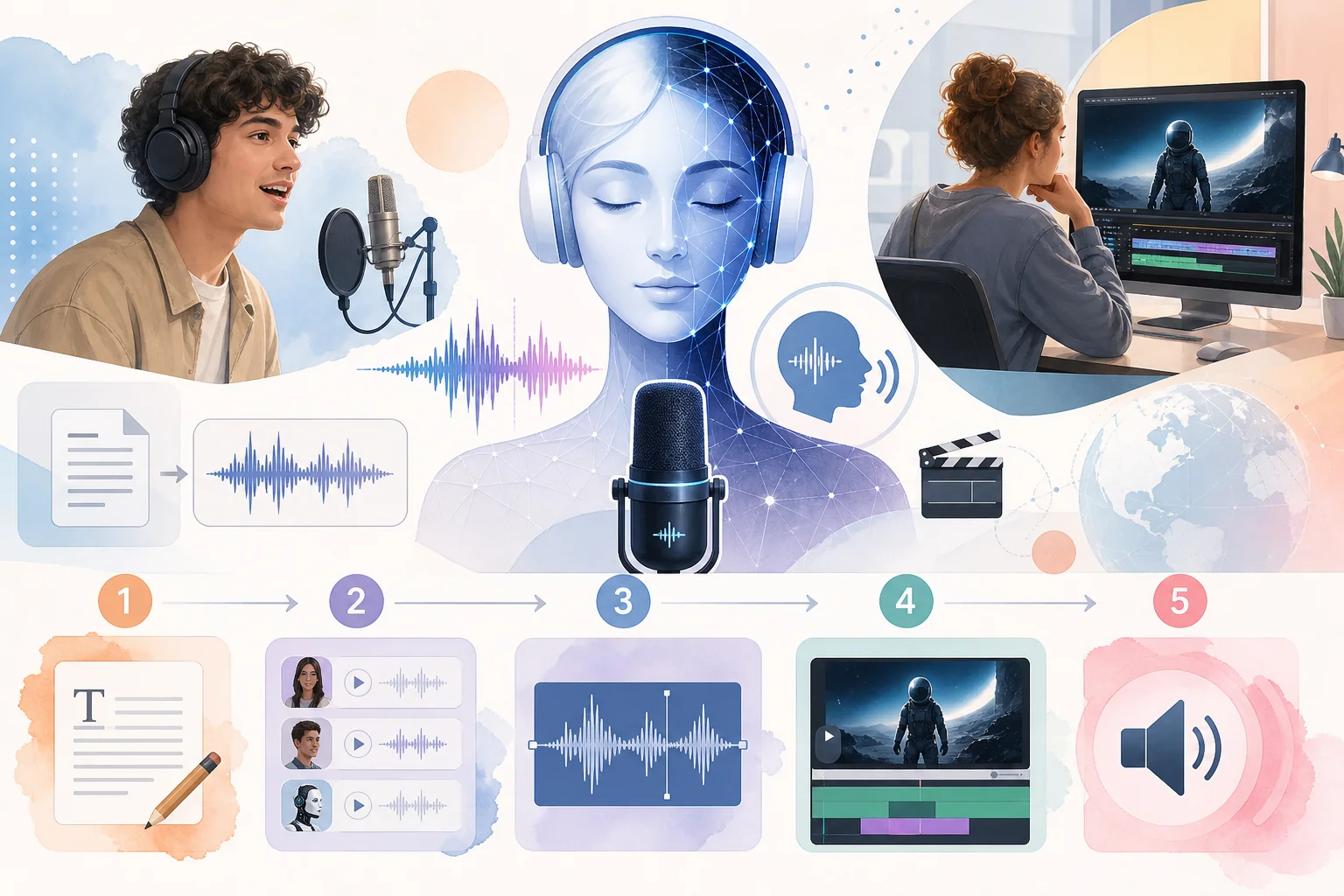 AI汉语配音怎么做？中文TTS音色选型与断句调参笔记