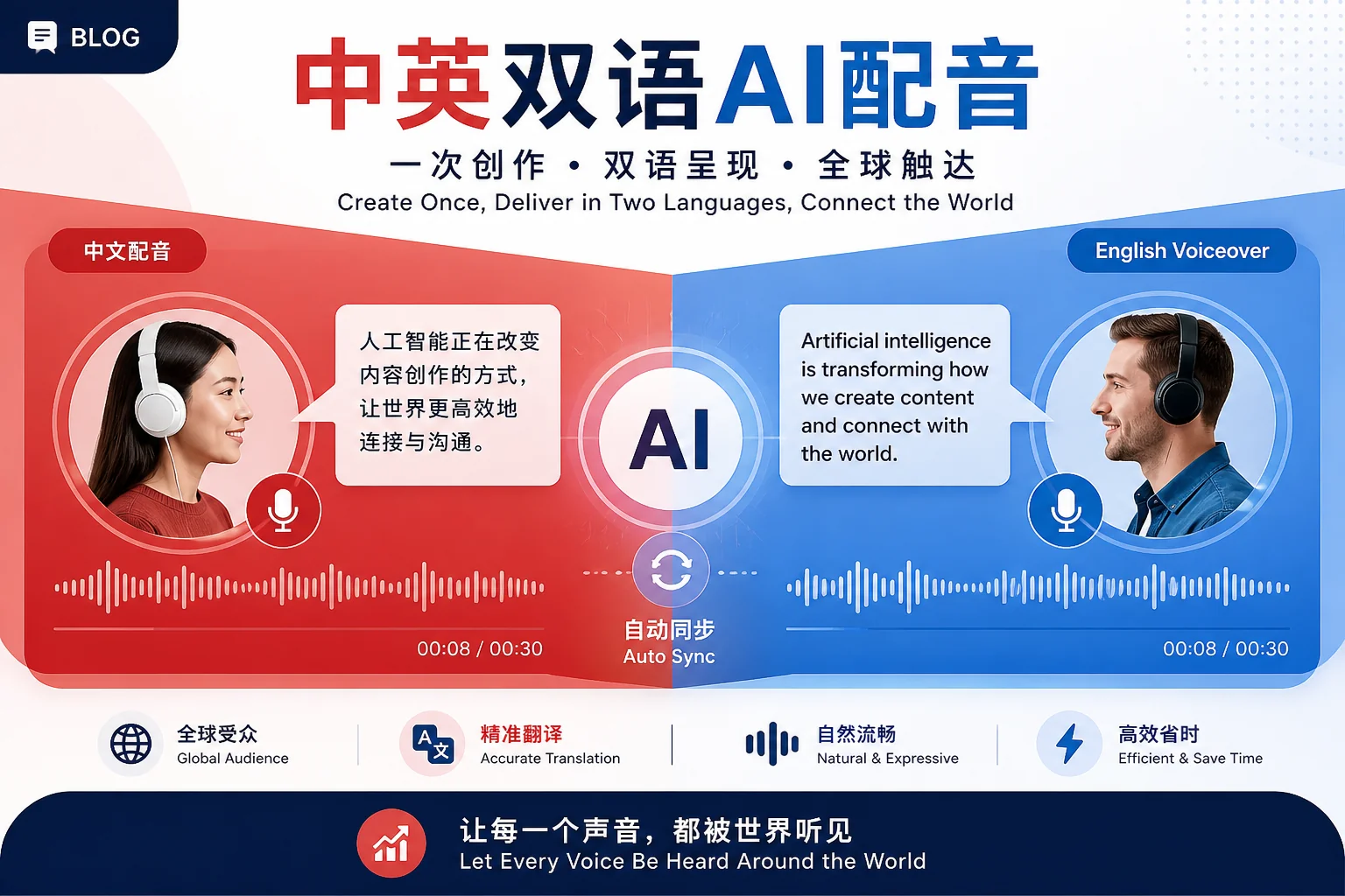 ai中英配音怎么不夹生？双语切换声线与衔接的调参甜区