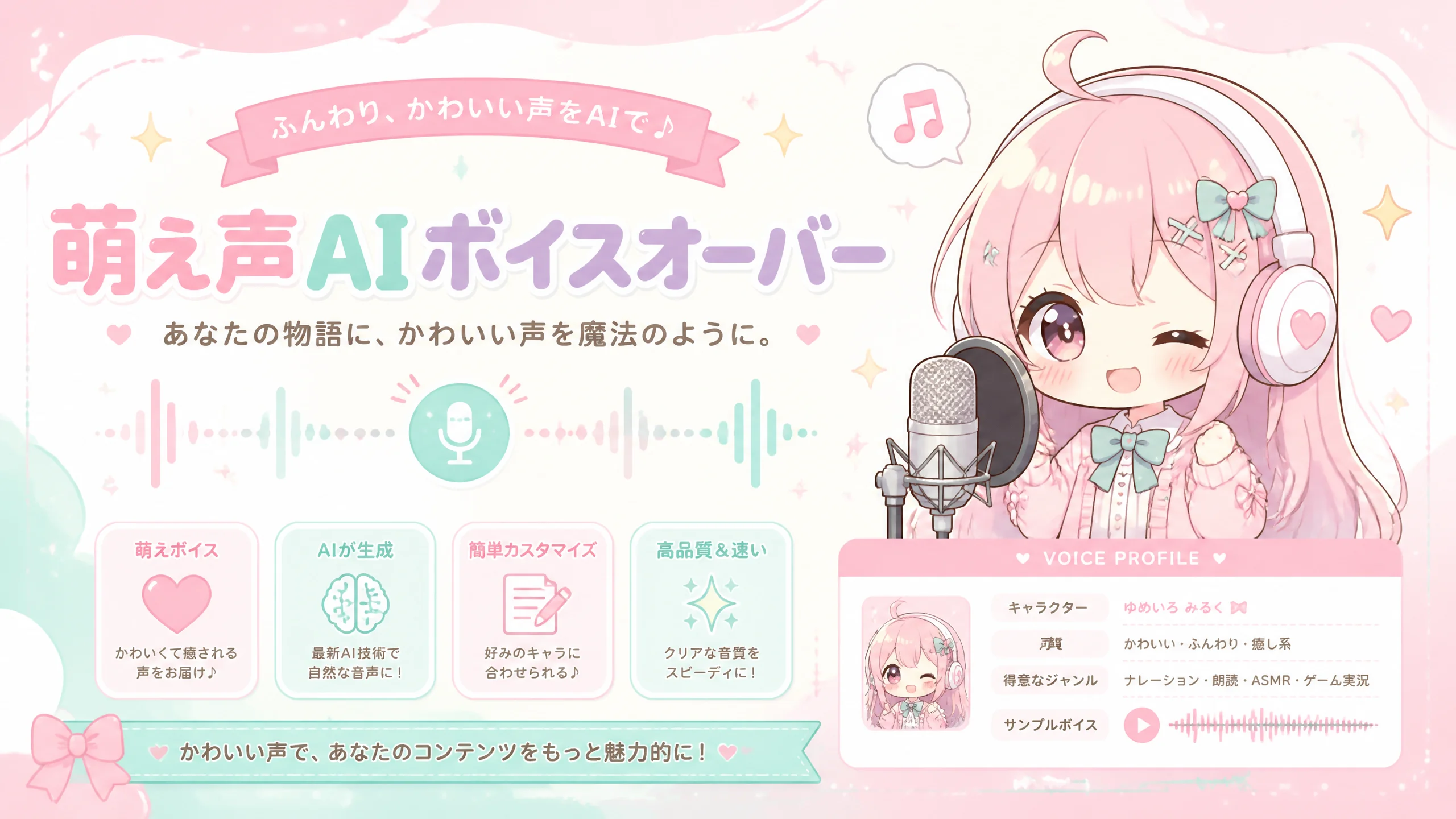 萌配音AI怎么调不假？萌系音色的声线选型与调参甜区实测
